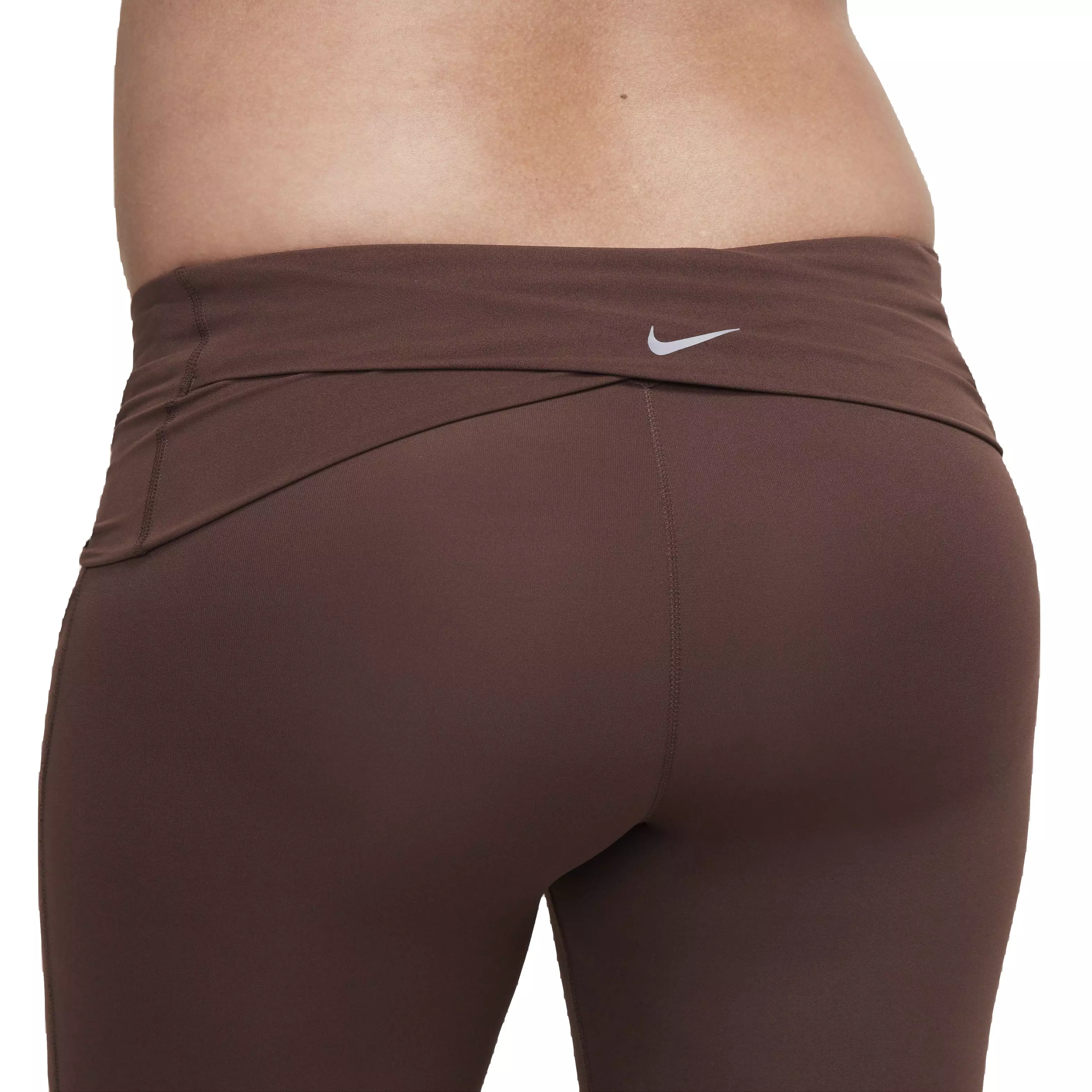 Nike Women's Maternity Dri-FIT Gentle Support High-Rise 7/8 Leggings with Pockets - BROWN