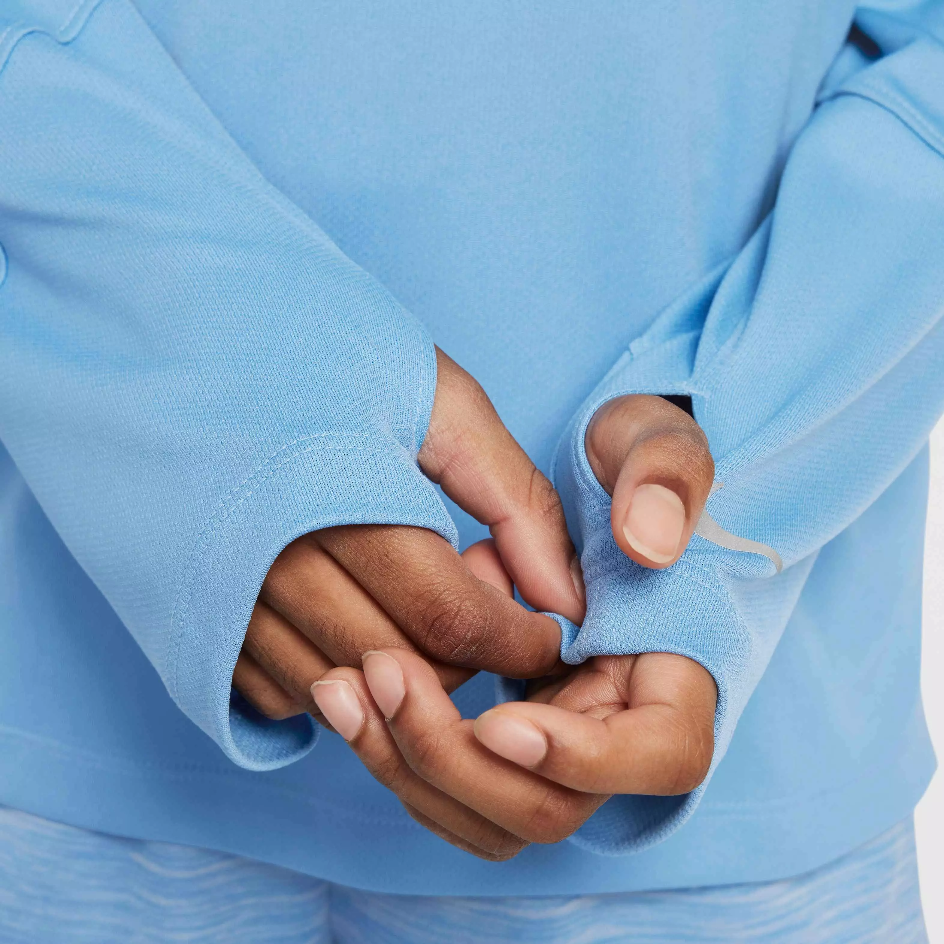 Nike Big Boys' Multi Dri-FIT UV Long-Sleeve 1/2-Zip Top - BLUE