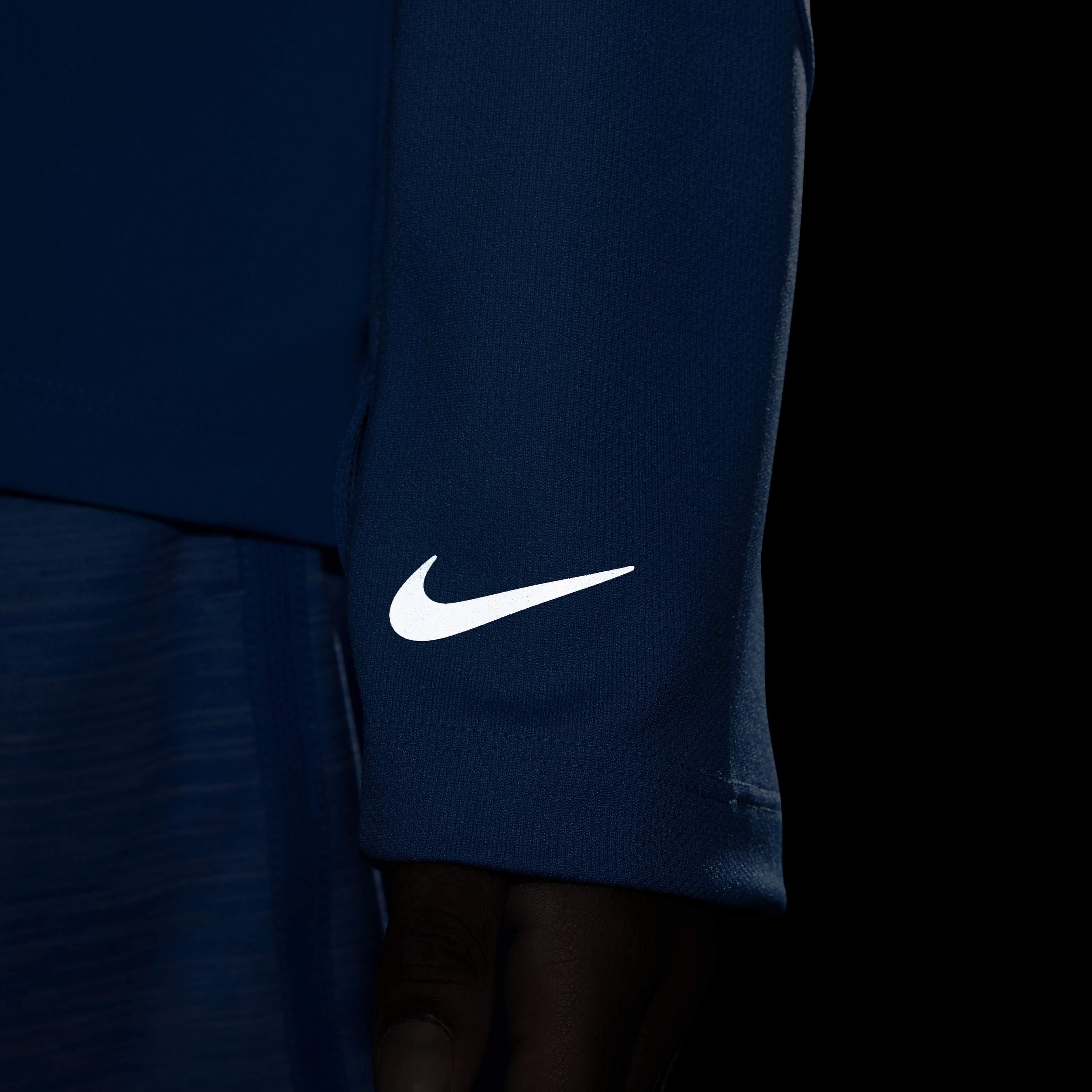 Nike Big Boys' Multi Dri-FIT UV Long-Sleeve 1/2-Zip Top - BLUE Thumbnail View 8