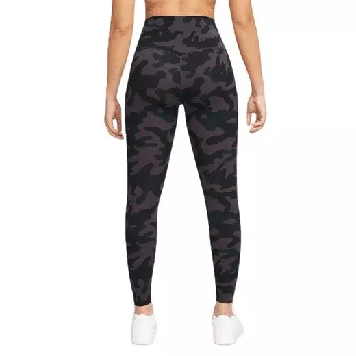 Nike Women's Dri-FIT Universa High-Rise 7/8 Camo Leggings with Pockets - Black - BLACK