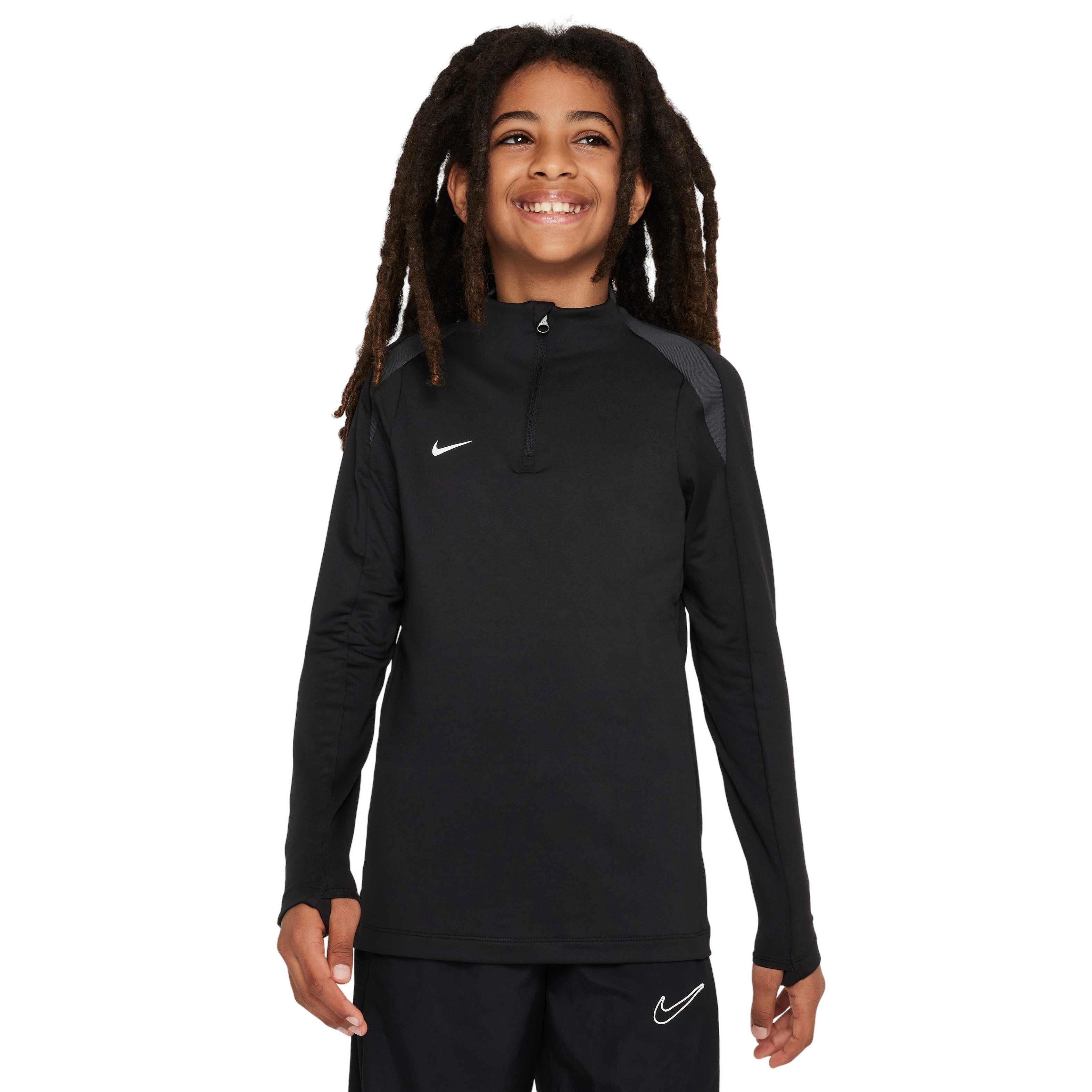 Nike Big Kids' Dri-FIT Strike Soccer Drill Top -Black - BLACK