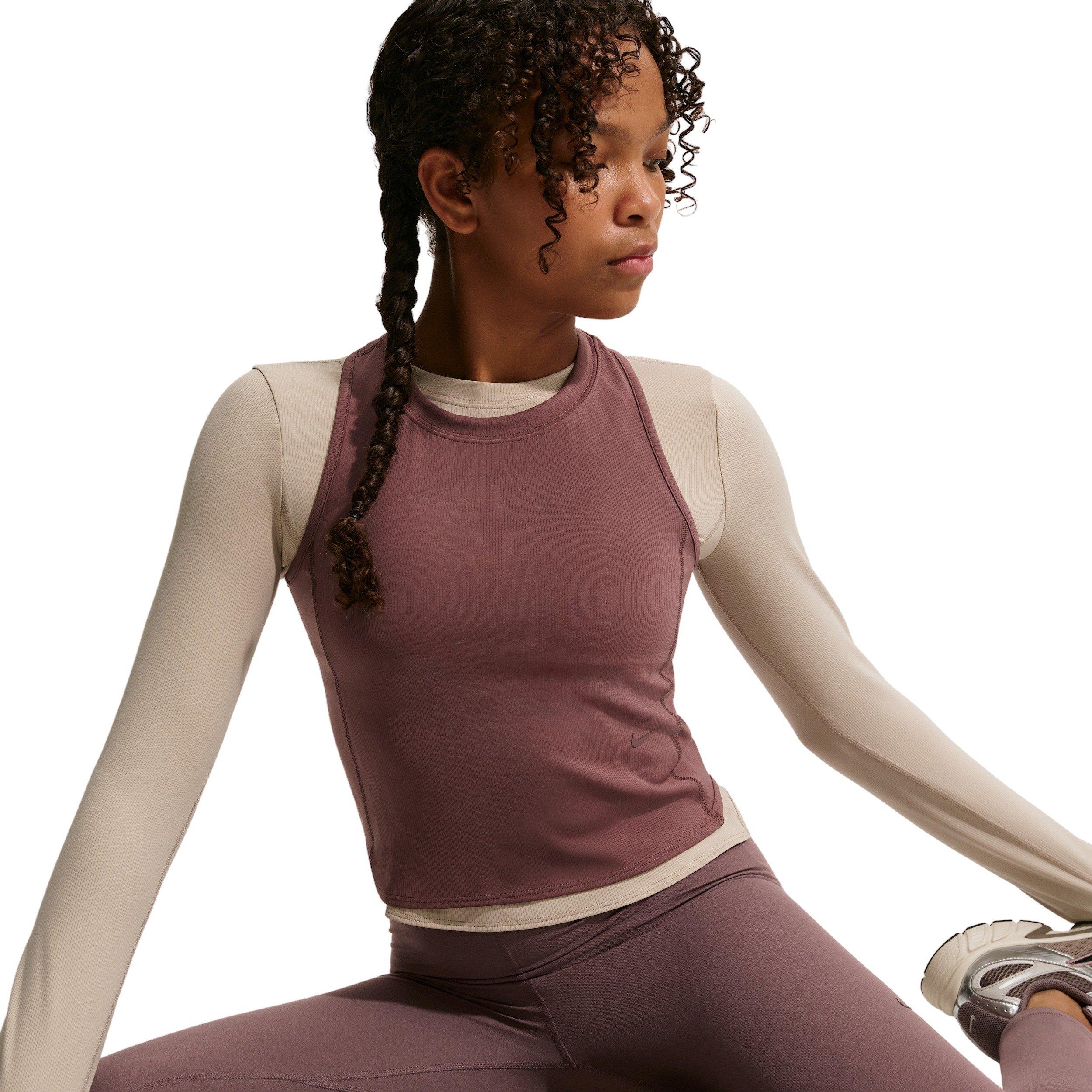 Nike Big Girls' MAVN Dri-FIT High-Rise Leggings -Tattoo Purple - TATTOO PURPLE Thumbnail View 3