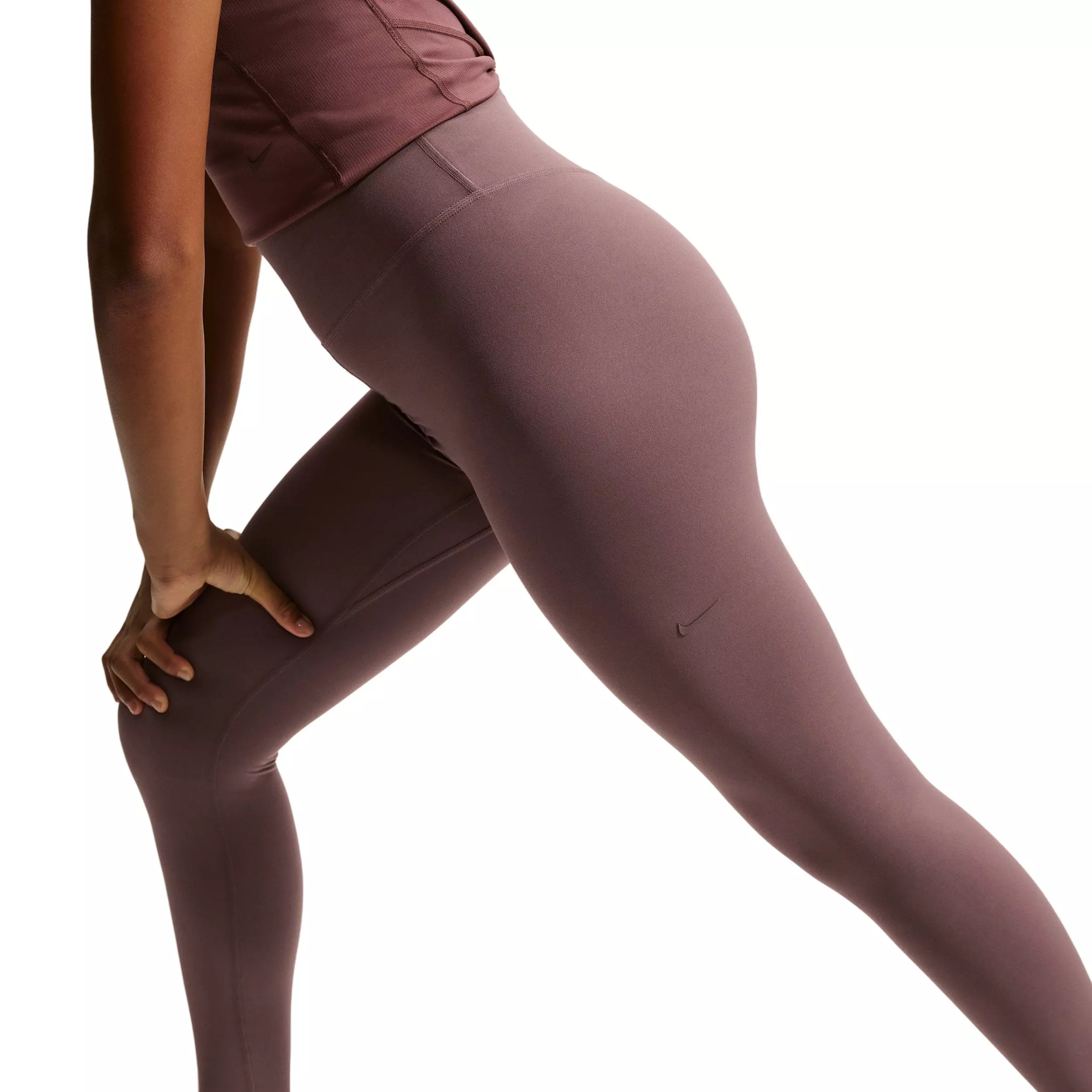 Nike Big Girls' MAVN Dri-FIT High-Rise Leggings -Tattoo Purple - TATTOO PURPLE