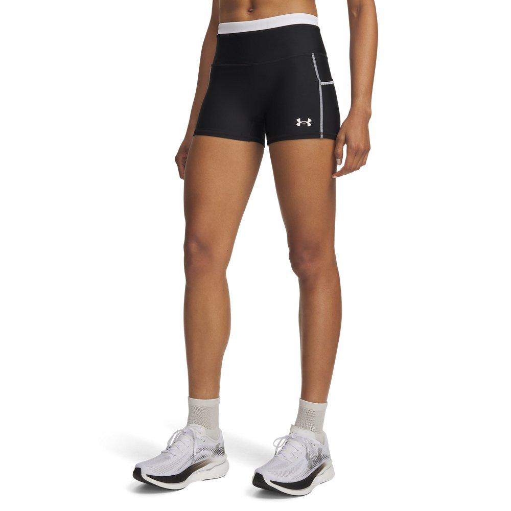 Under Armour Women's HeatGear Novelty Shorty Shorts - Black/White - BLACK/WHITE