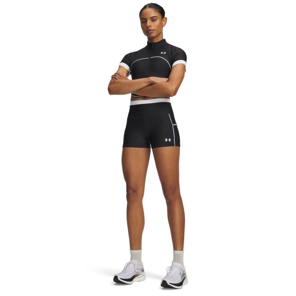 Under Armour Women's HeatGear Novelty Shorty Shorts - Black/White - BLACK/WHITE