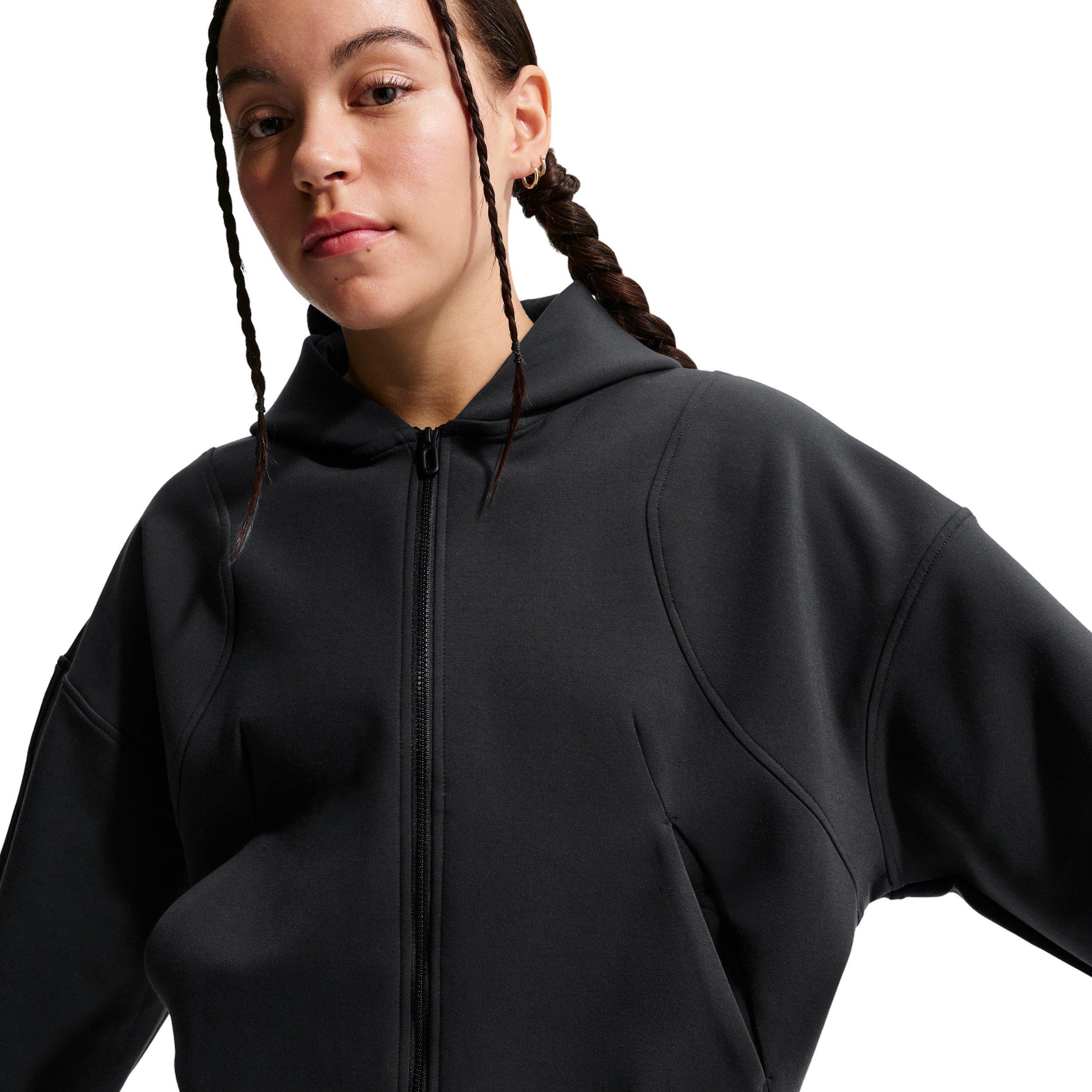 Nike Big Girls' MAVN Therma-FIT Knit Full-Zip Jacket -Black - BLACK Thumbnail View 3