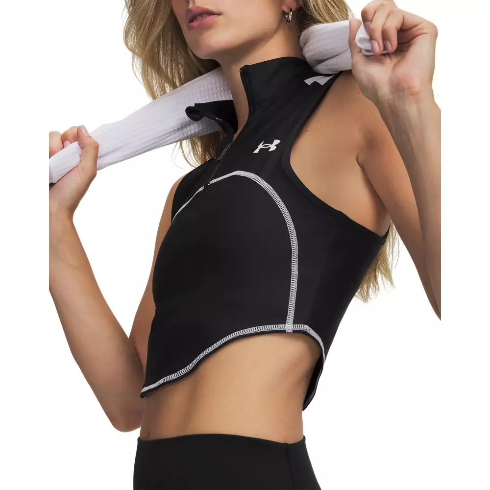 Under Armour Women's Heatgear Novelty Tank - Black/White - BLACK/WHITE