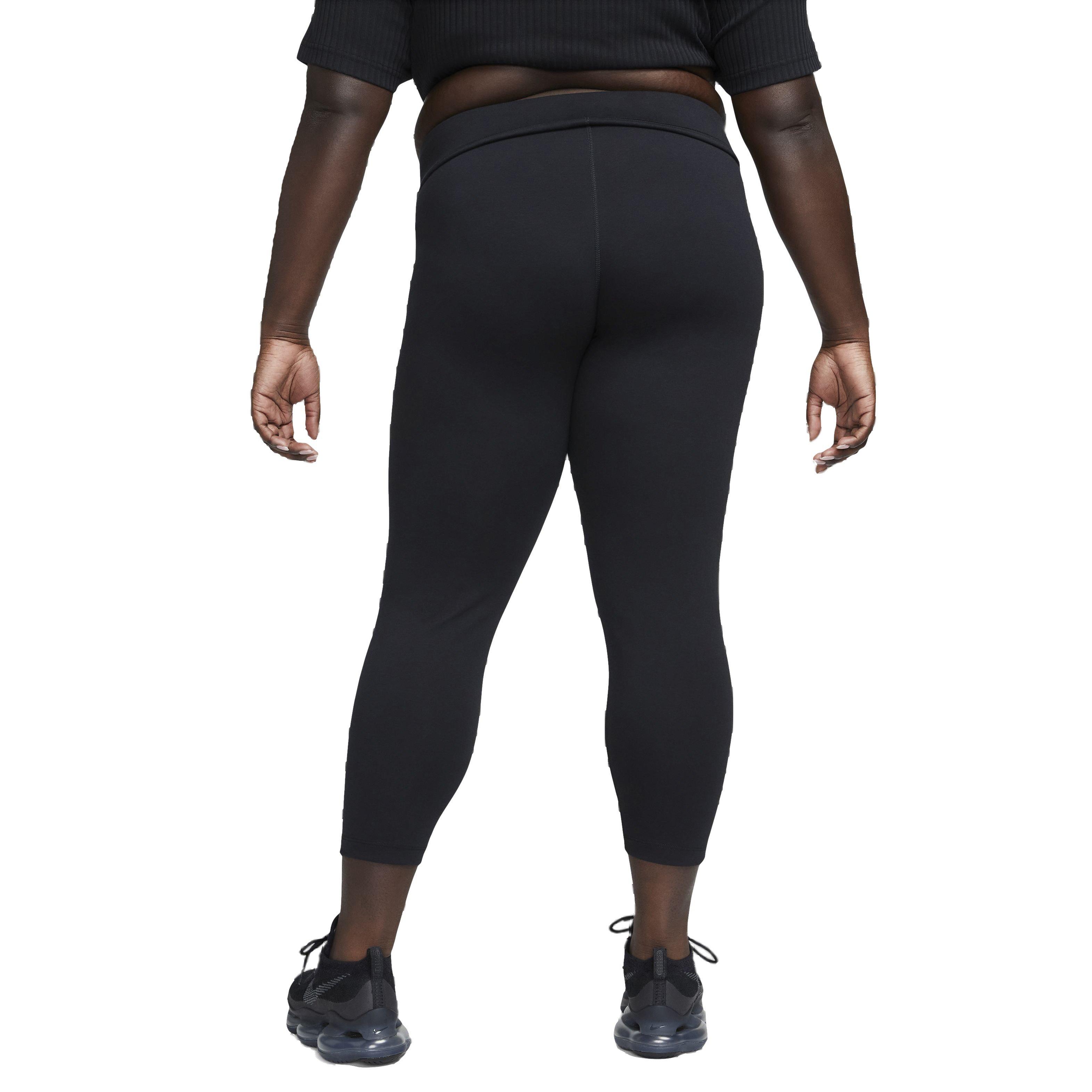 Nike Women's Sportswear High-Rise Classic 7/8 Leggings - BLACK Thumbnail View 2