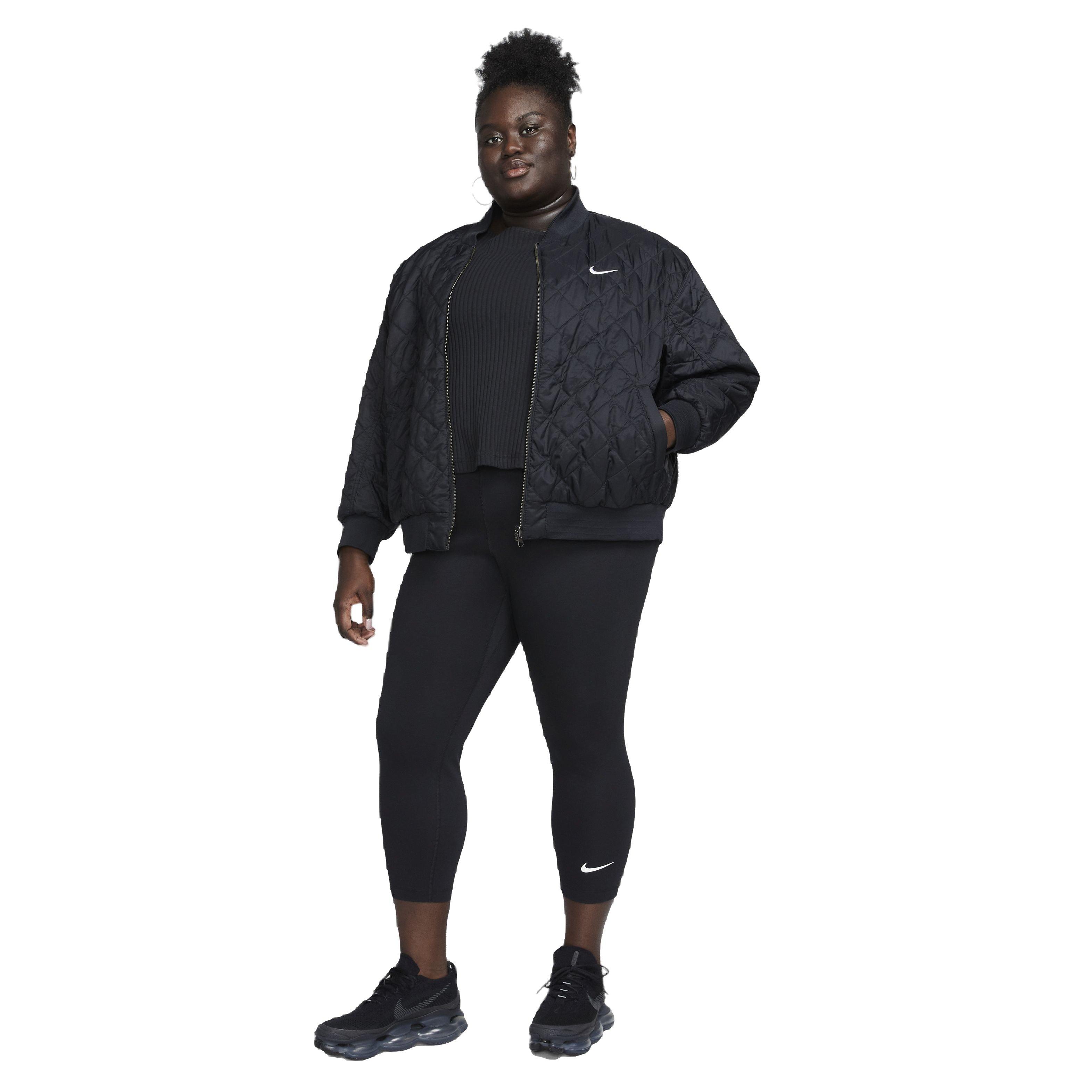 Nike Women's Sportswear High-Rise Classic 7/8 Leggings - BLACK Thumbnail View 4