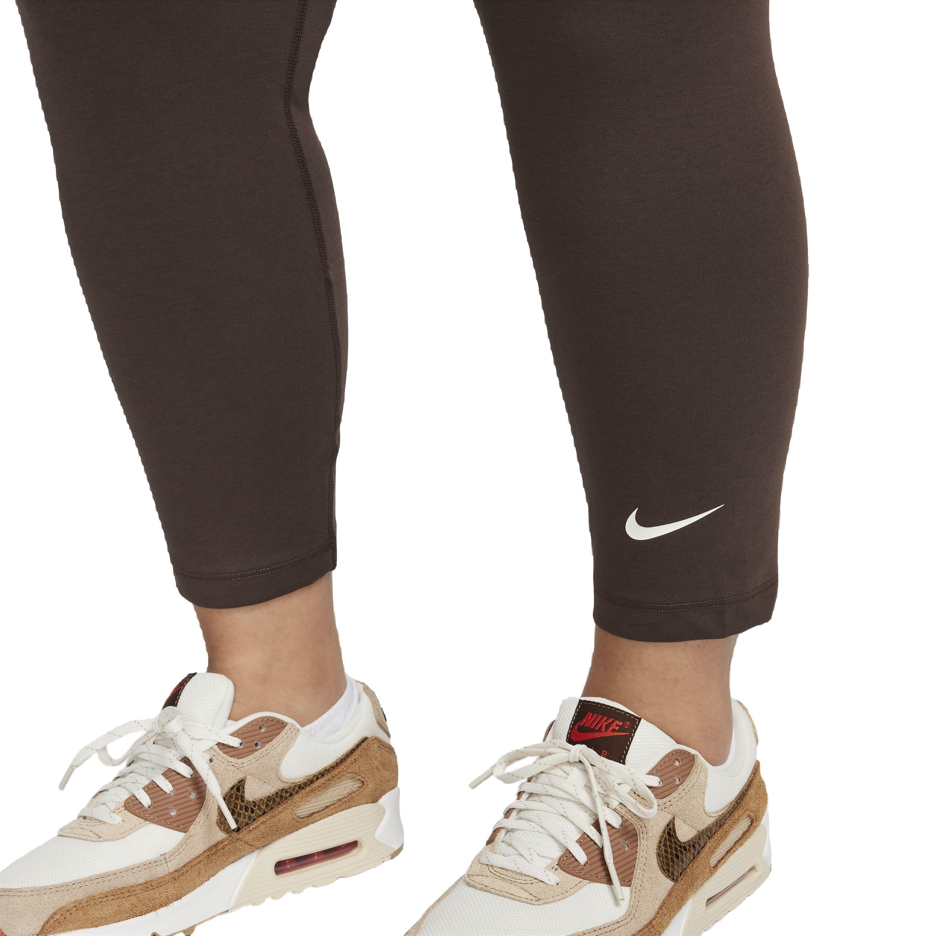 Nike Women's Sportswear High-Rise Classic 7/8 Leggings - BROWN Thumbnail View 3
