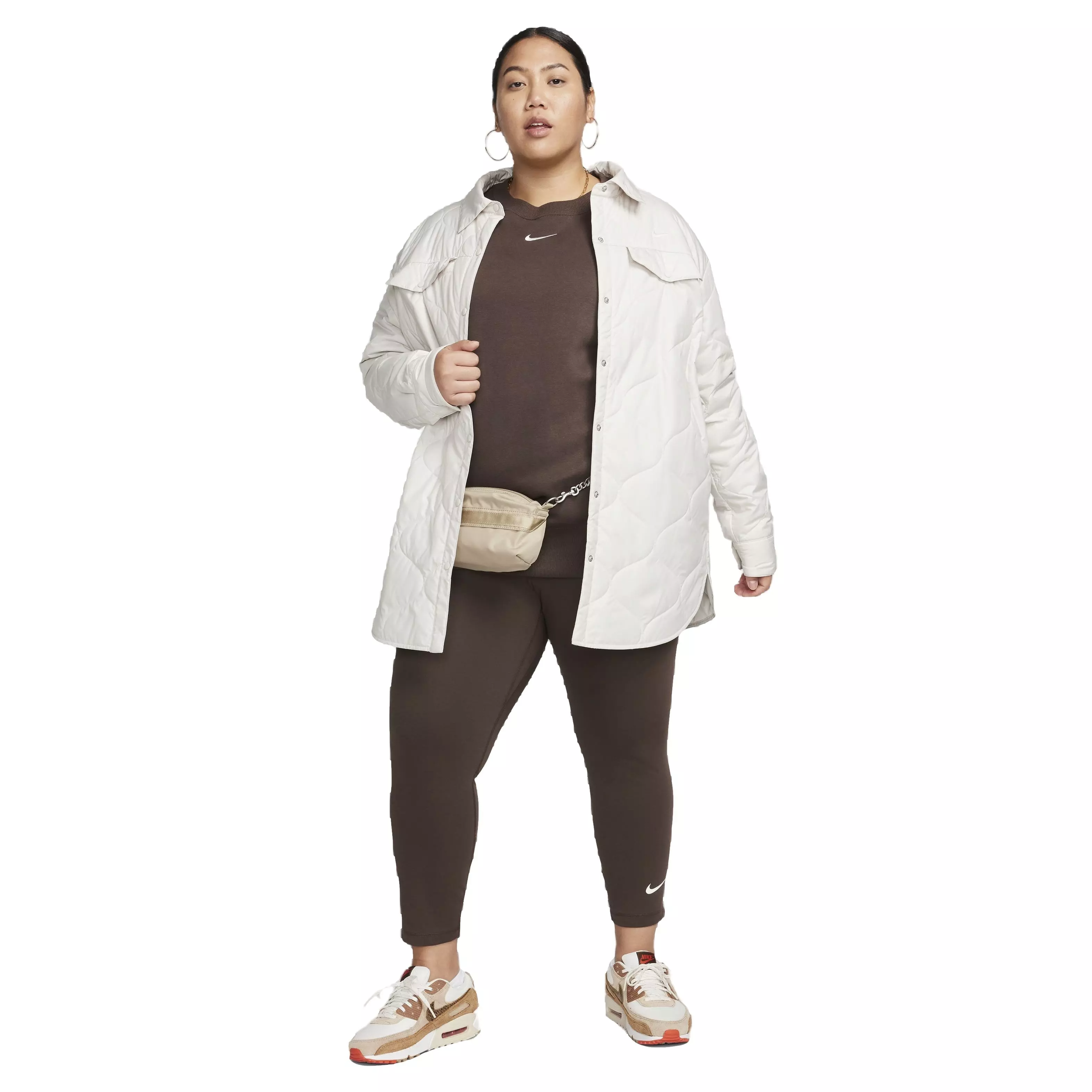 Nike Women's Sportswear High-Rise Classic 7/8 Leggings - BROWN