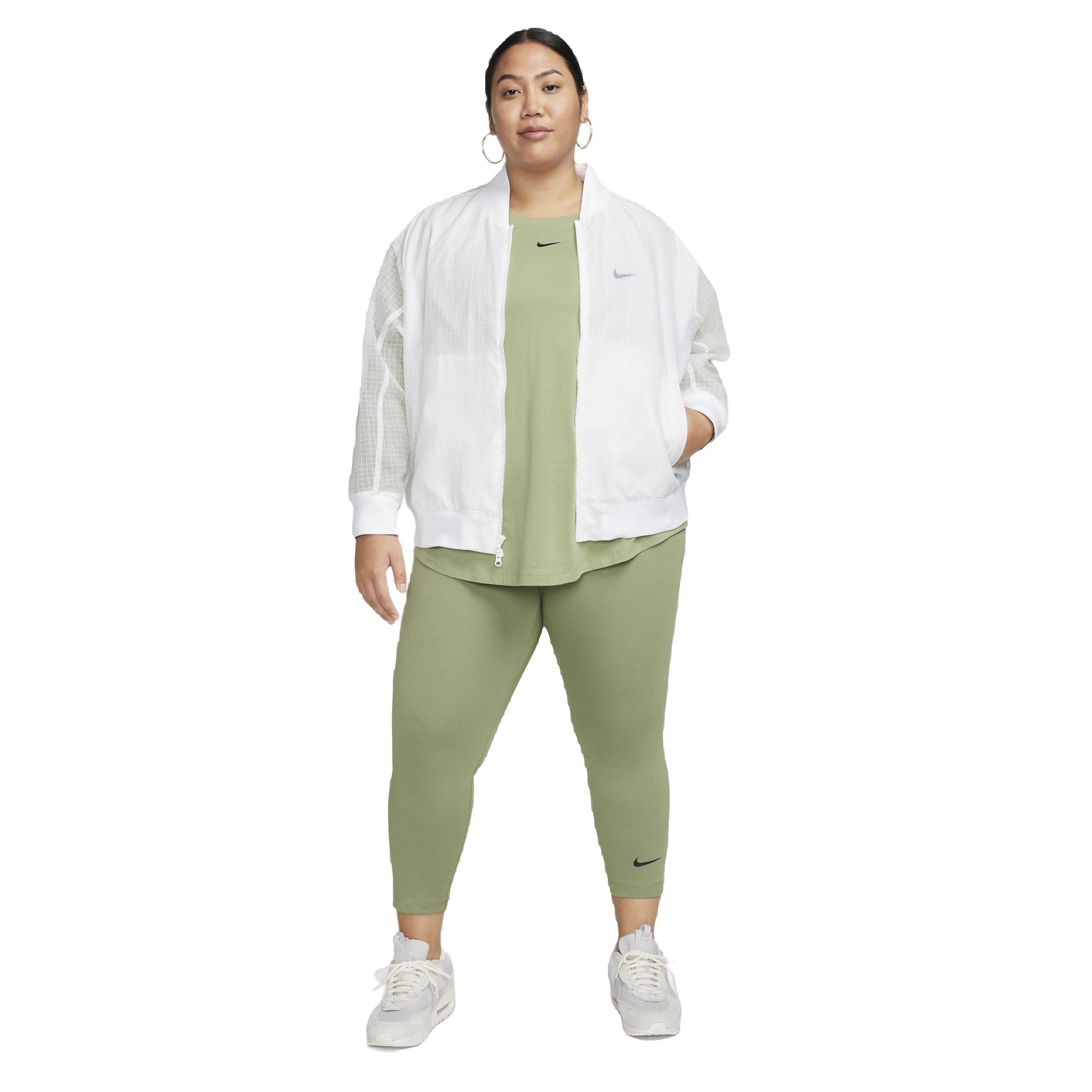 Nike Women's Sportswear High-Rise Classic 7/8 Leggings - GREEN Thumbnail View 4