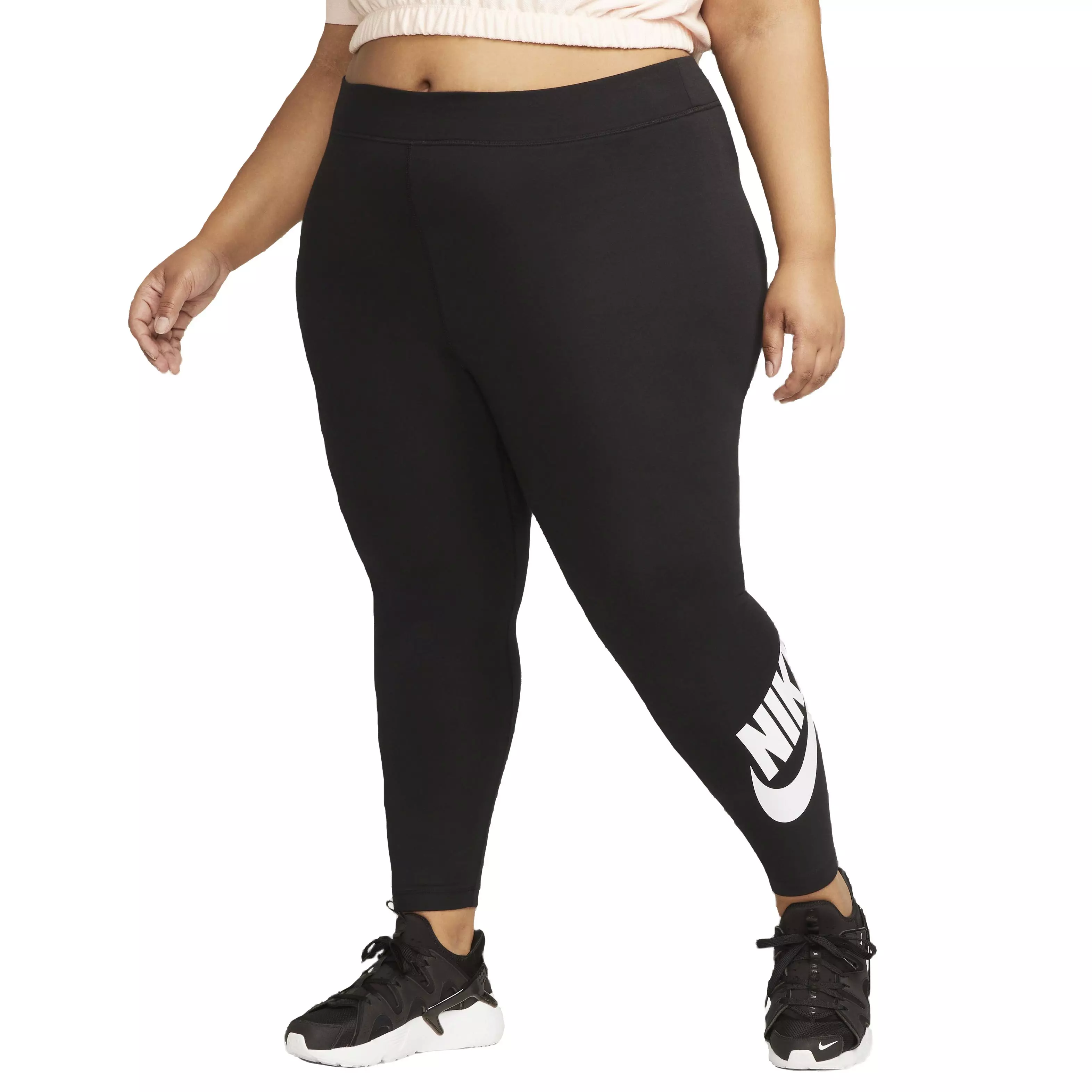 Nike Women's Sportswear High-Rise Classic Graphic Leggings - BLACK