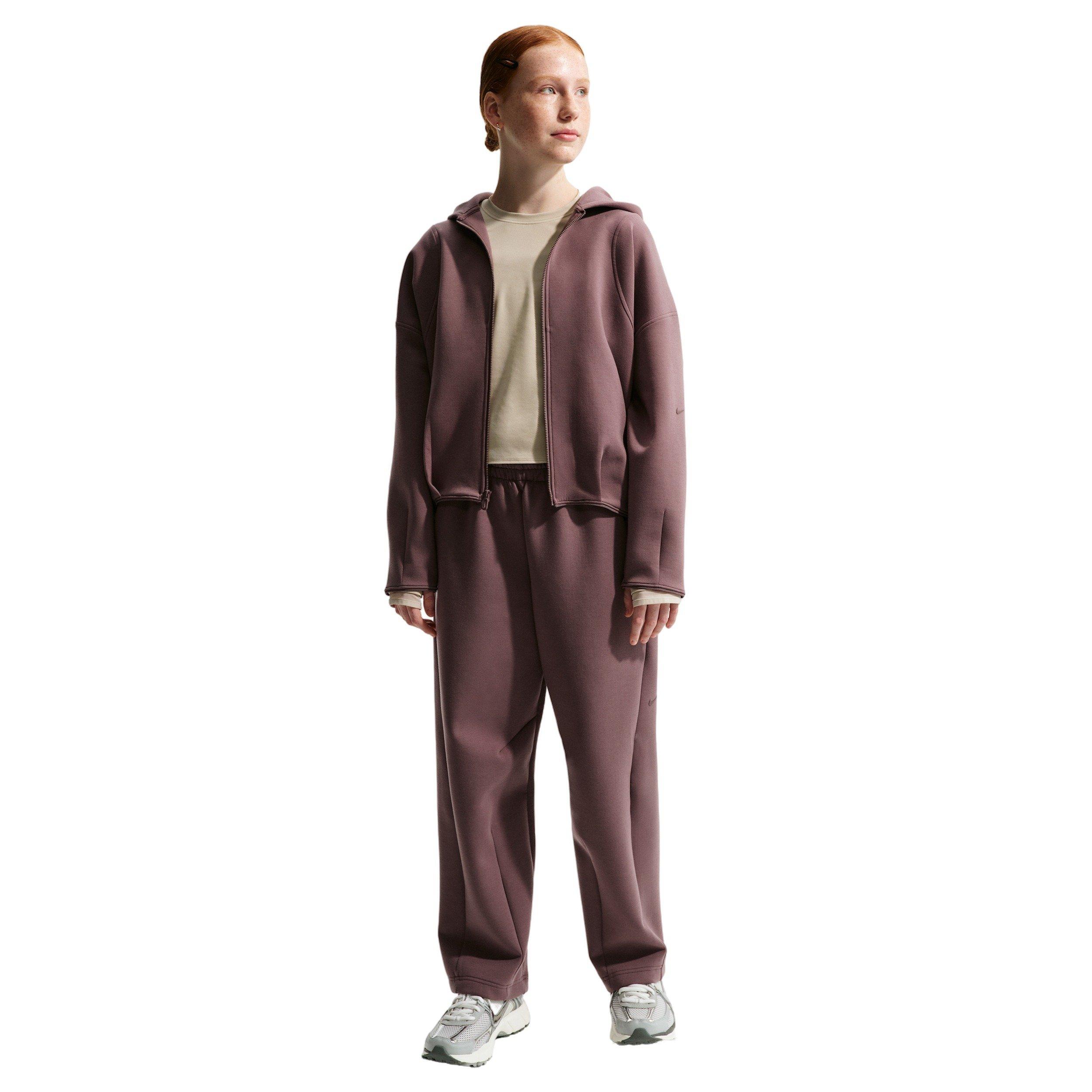 Nike Big Girls' MAVN Therma-FIT Knit Full-Zip Jacket -Tattoo Purple - TATTOO PURPLE Thumbnail View 4