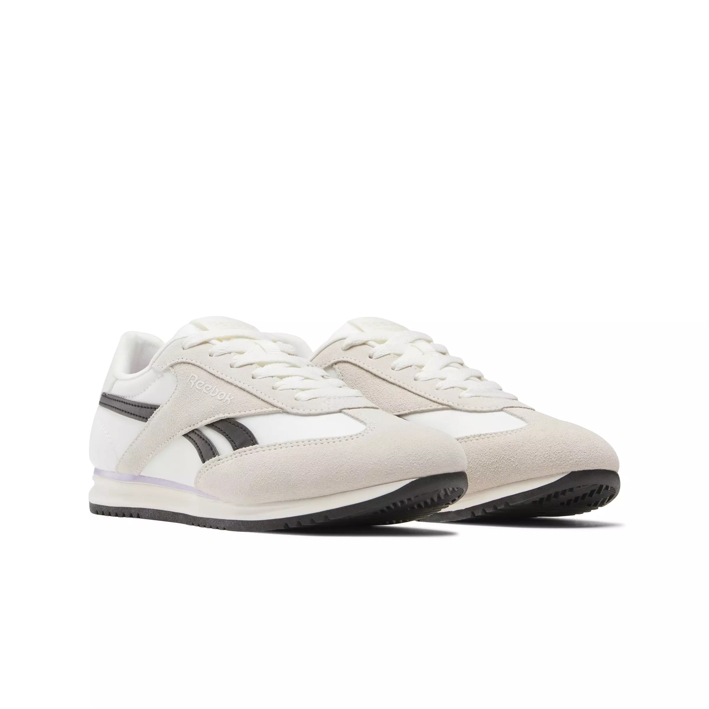 Reebok World 70 "White/Off White/Black/Purple" Women's Shoe - WHITE/OFF WHITE/BLACK/PURPLE