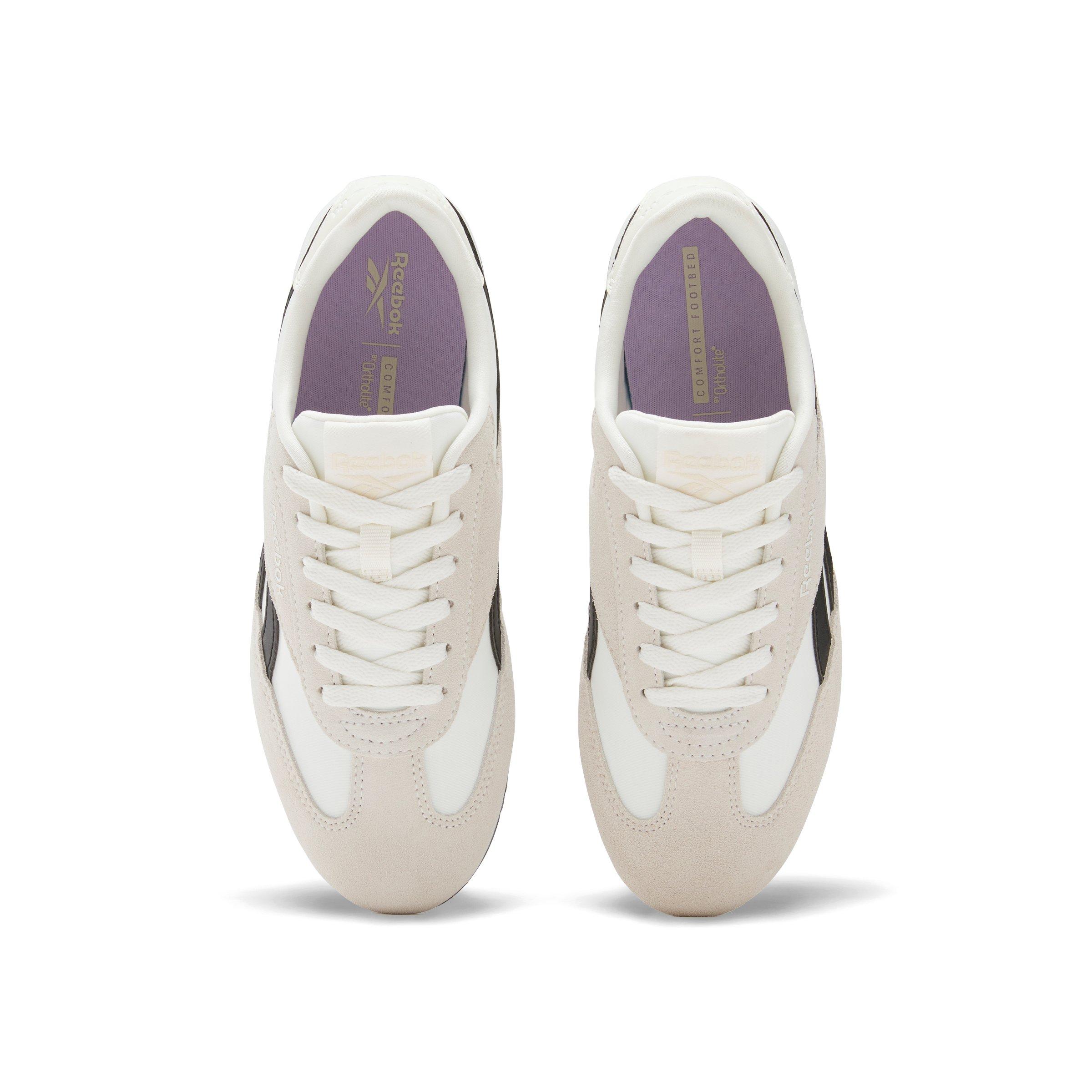 Reebok World 70 "White/Off White/Black/Purple" Women's Shoe - WHITE/OFF WHITE/BLACK/PURPLE Thumbnail View 4