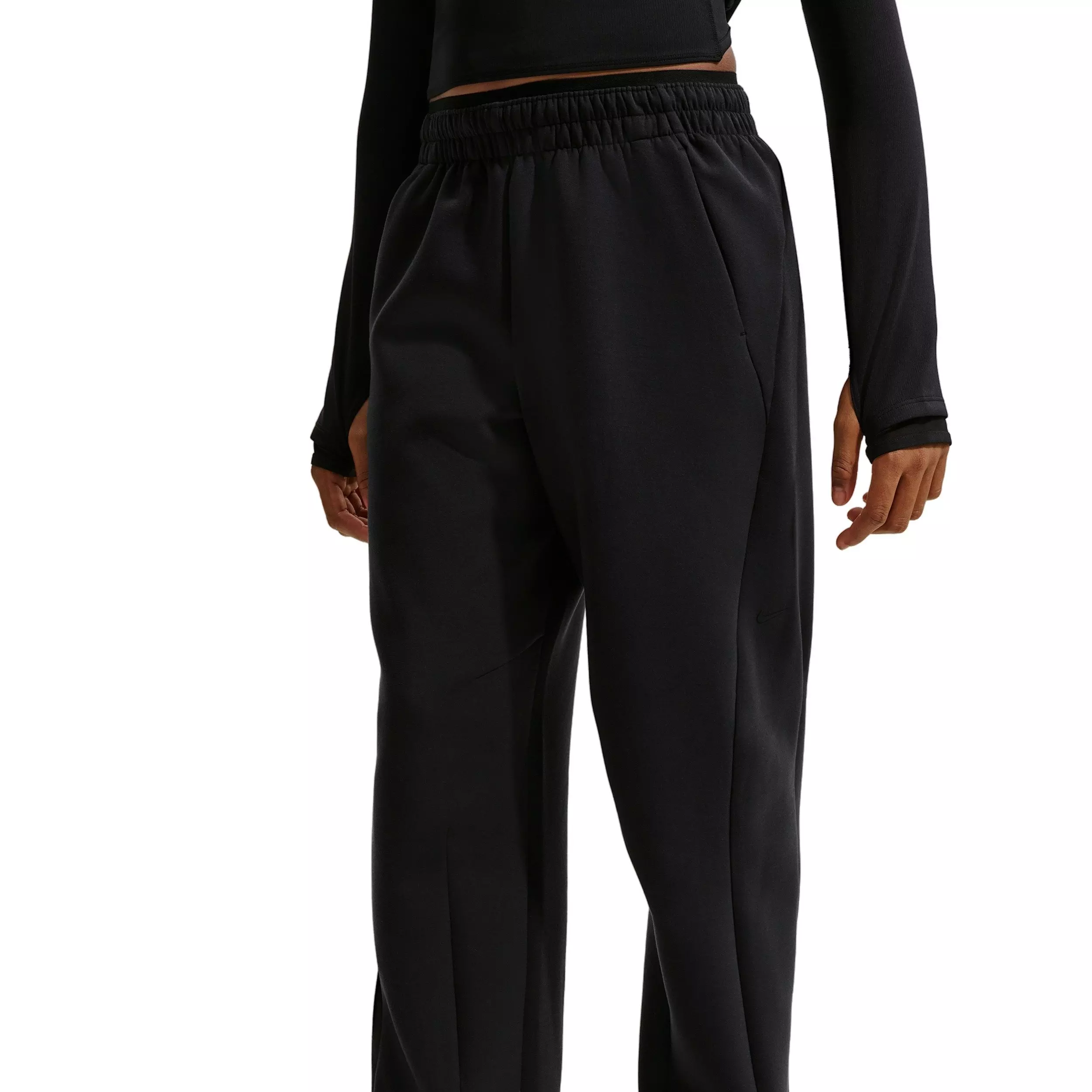 Nike Big Girls' MAVN High-Rise Therma-FIT Knit Pants - Black - BLACK