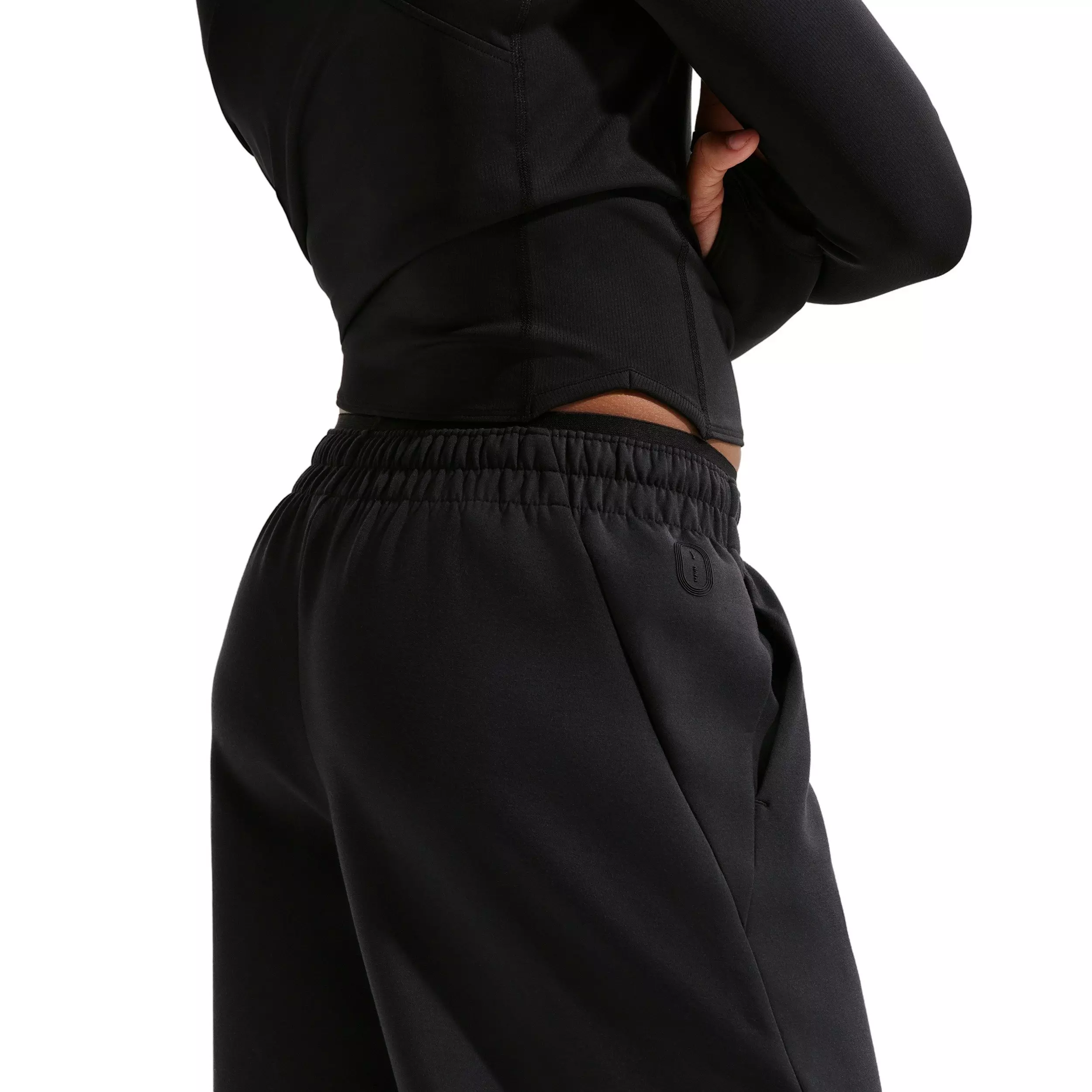 Nike Big Girls' MAVN High-Rise Therma-FIT Knit Pants -Black - BLACK