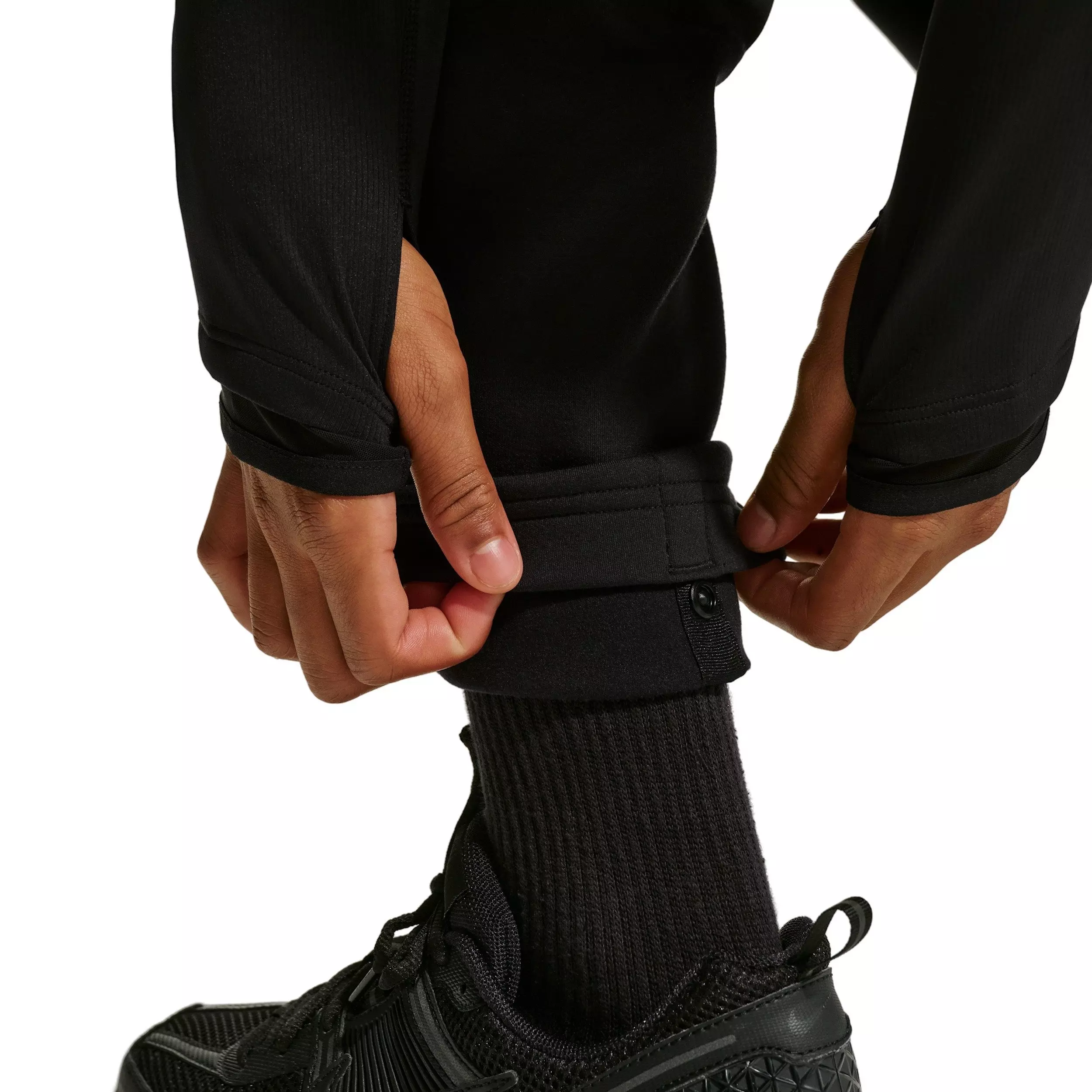 Nike Big Girls' MAVN High-Rise Therma-FIT Knit Pants - Black - BLACK