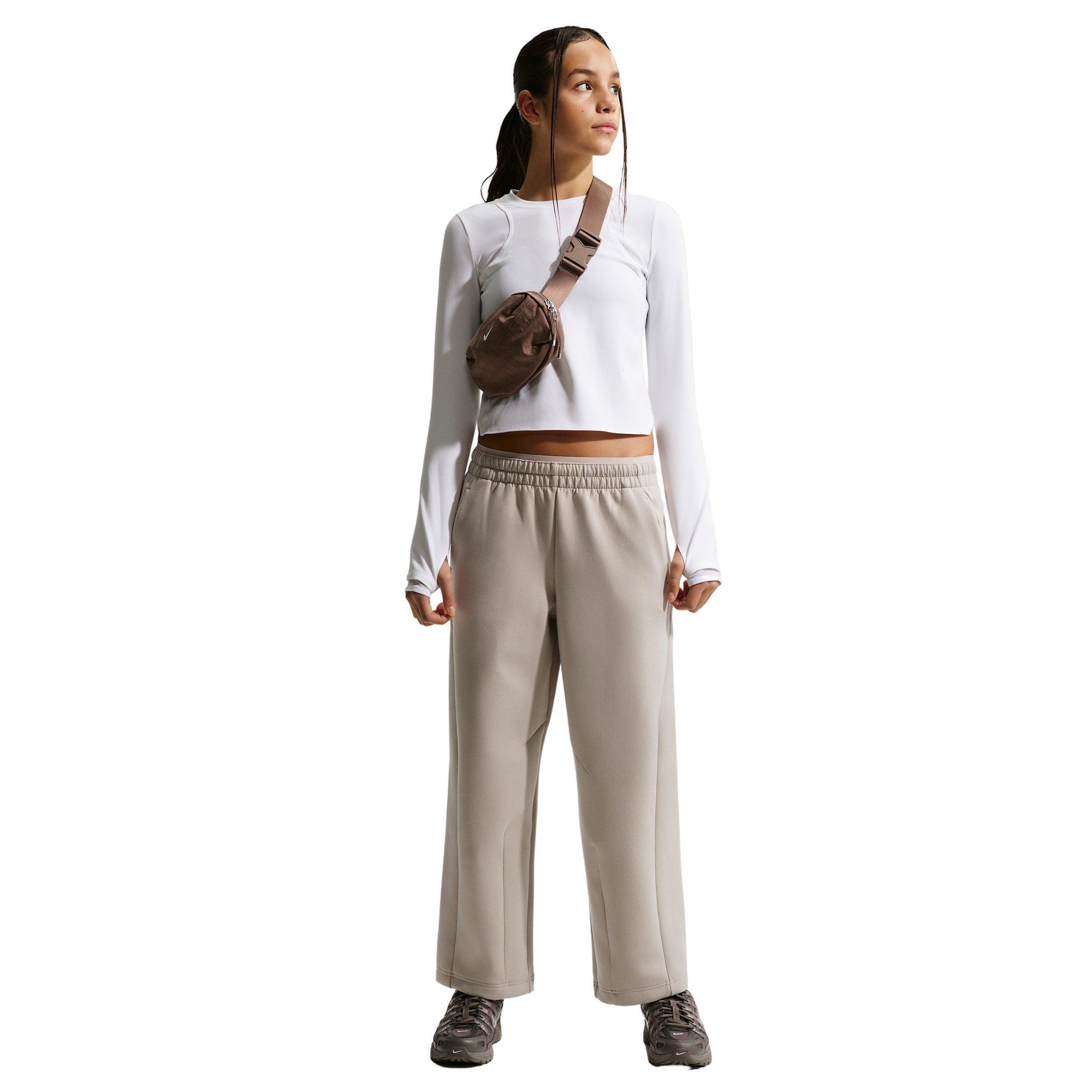 Nike Big Girls' MAVN High-Rise Therma-FIT Knit Pants -Cream - CREAM Thumbnail View 5