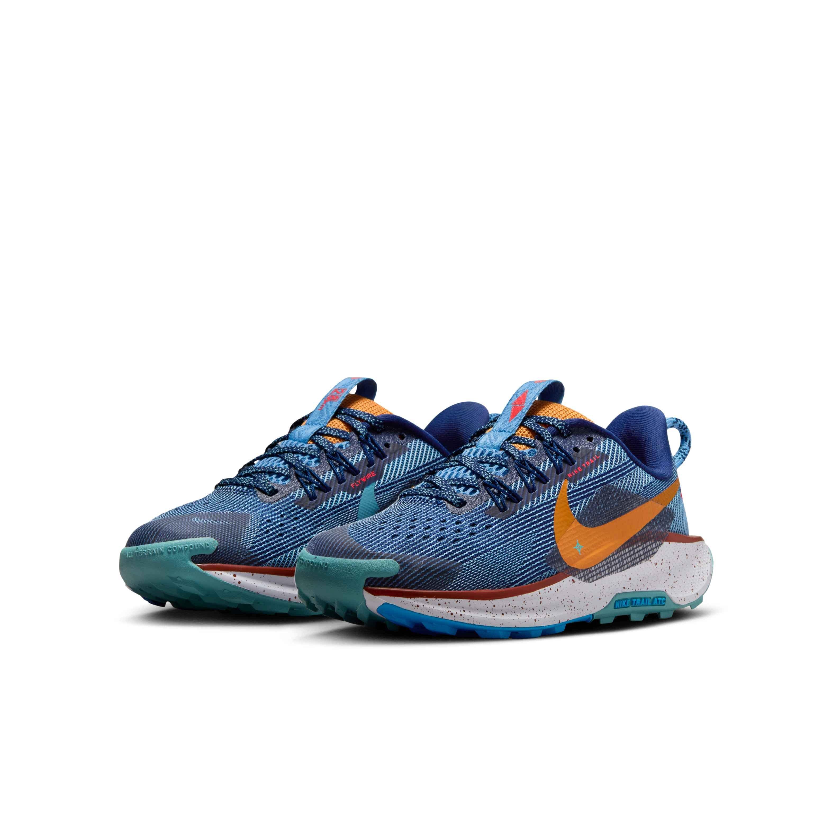 Nike Pegasus Trail 5 "Blue Void/Blue Beyond/Monarch" Grade School Boys' Trail Running Shoe - BLUE/BLUE/BLUE/MONARCH Thumbnail View 3