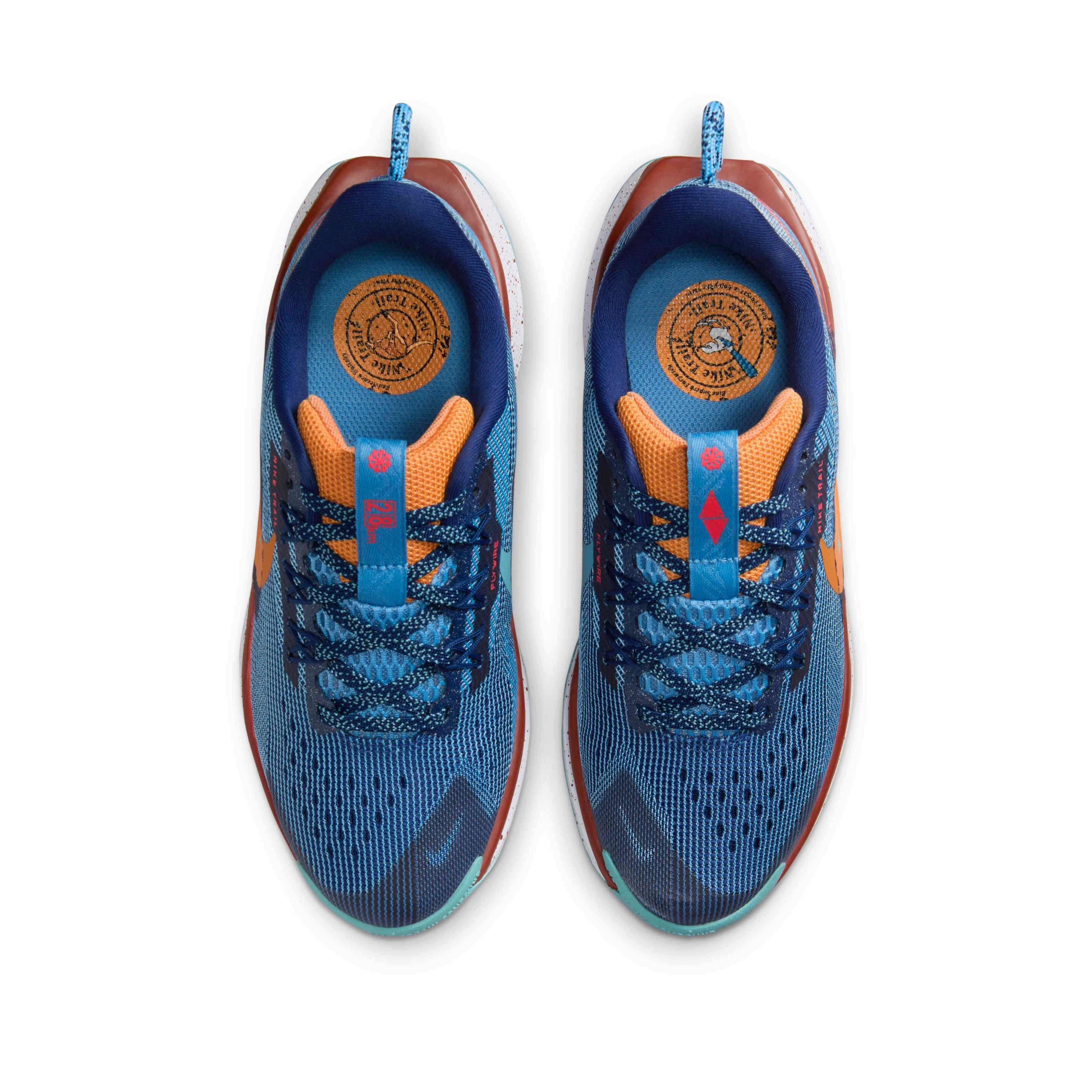 Nike Pegasus Trail 5 "Blue Void/Blue Beyond/Monarch" Grade School Boys' Trail Running Shoe - BLUE/BLUE/BLUE/MONARCH Thumbnail View 4