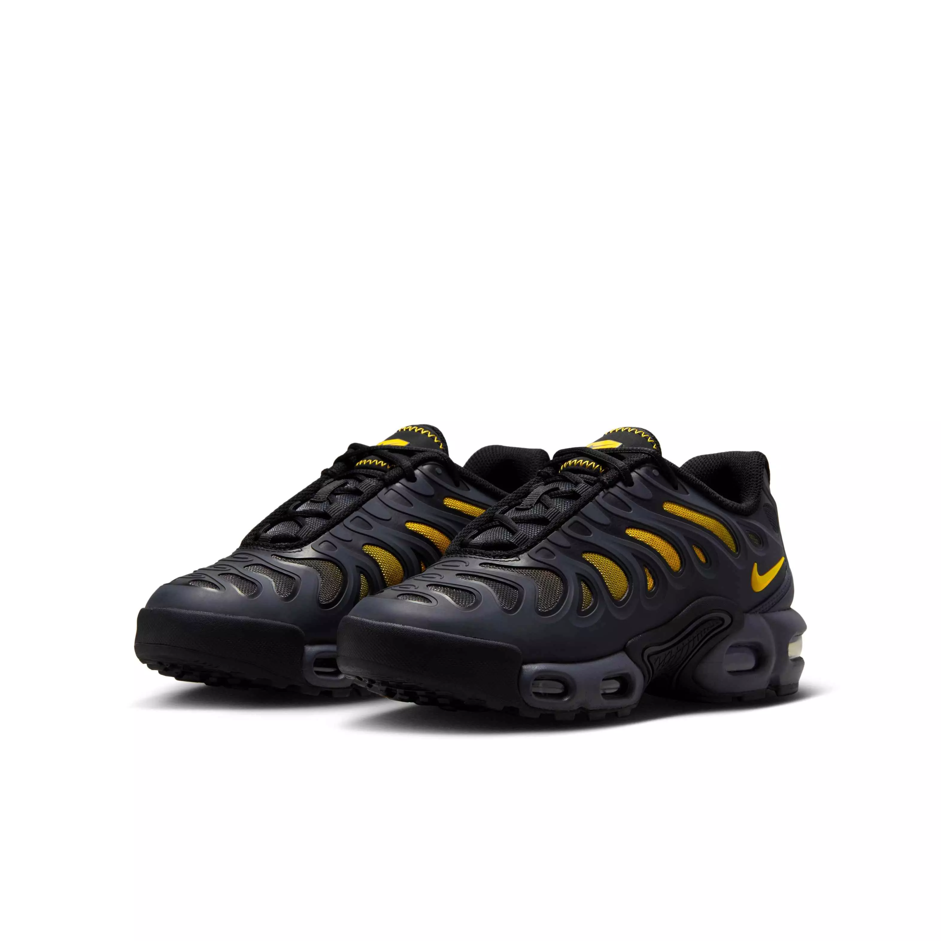 Nike Air Max Plus Drift "Anthracite/Black/University Gold" Grade School Boys' Shoe - ANTHRACITE/BLACK/GOLD