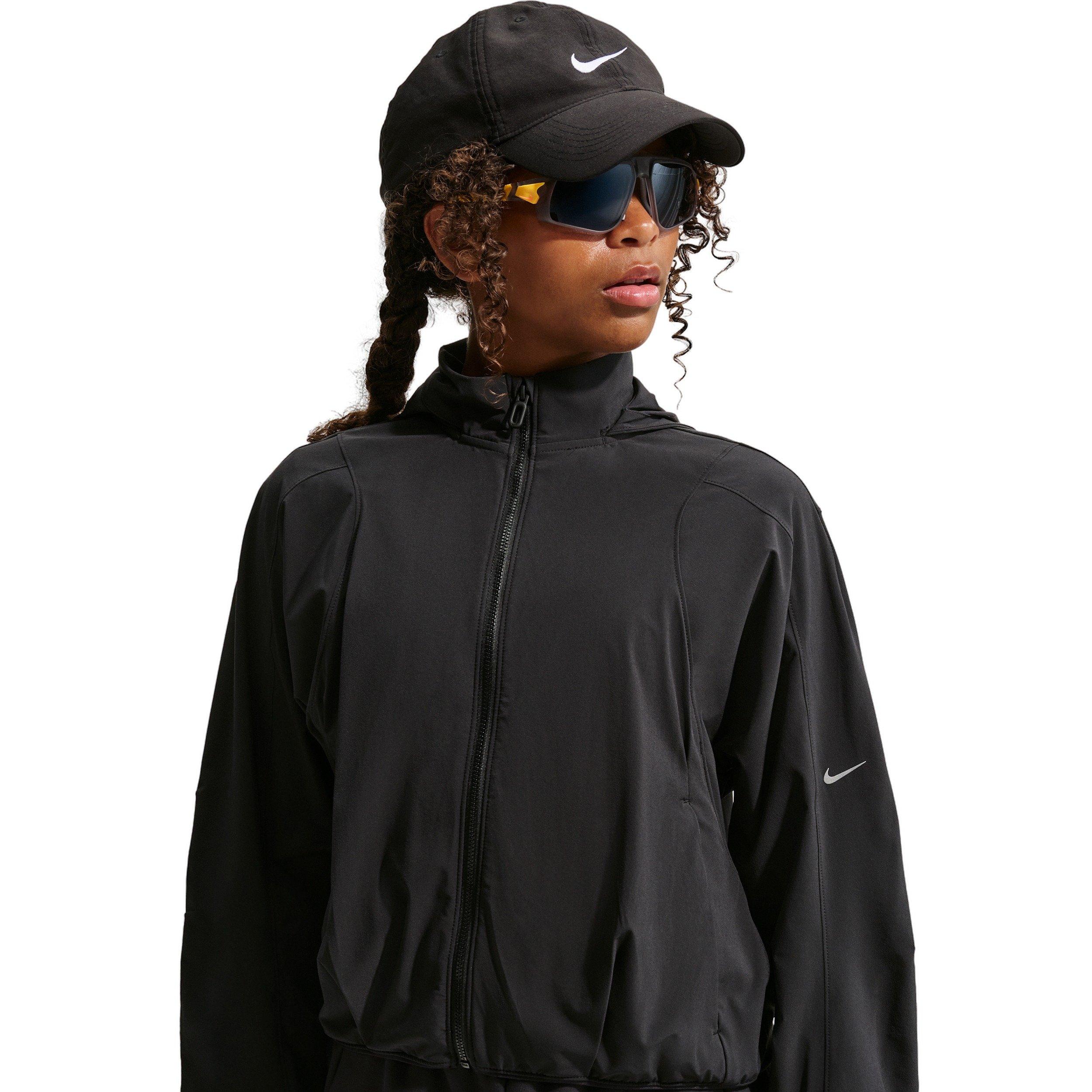 Nike Big Girls' MAVN Water-Repellent UV Woven Jacket -Black - BLACK Thumbnail View 1