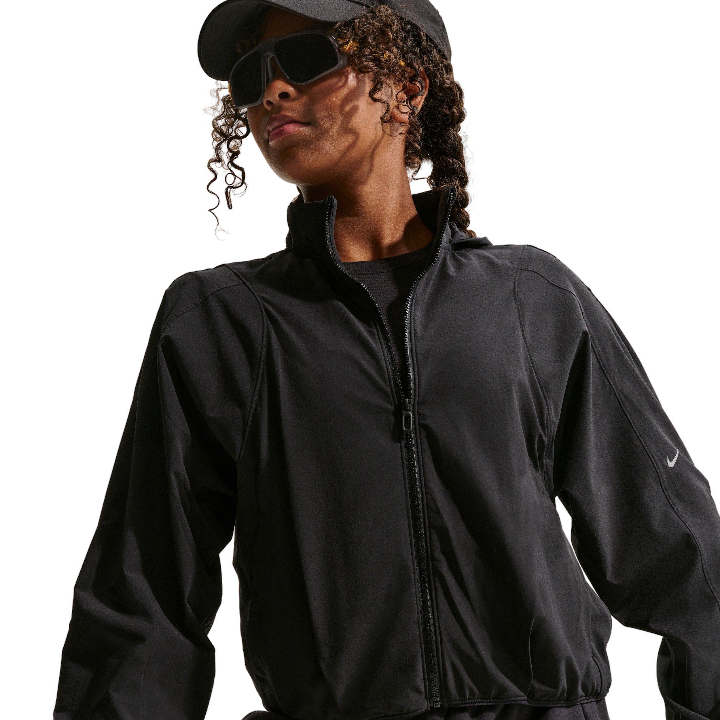 Nike Big Girls' MAVN Water-Repellent UV Woven Jacket -Black - BLACK Thumbnail View 3