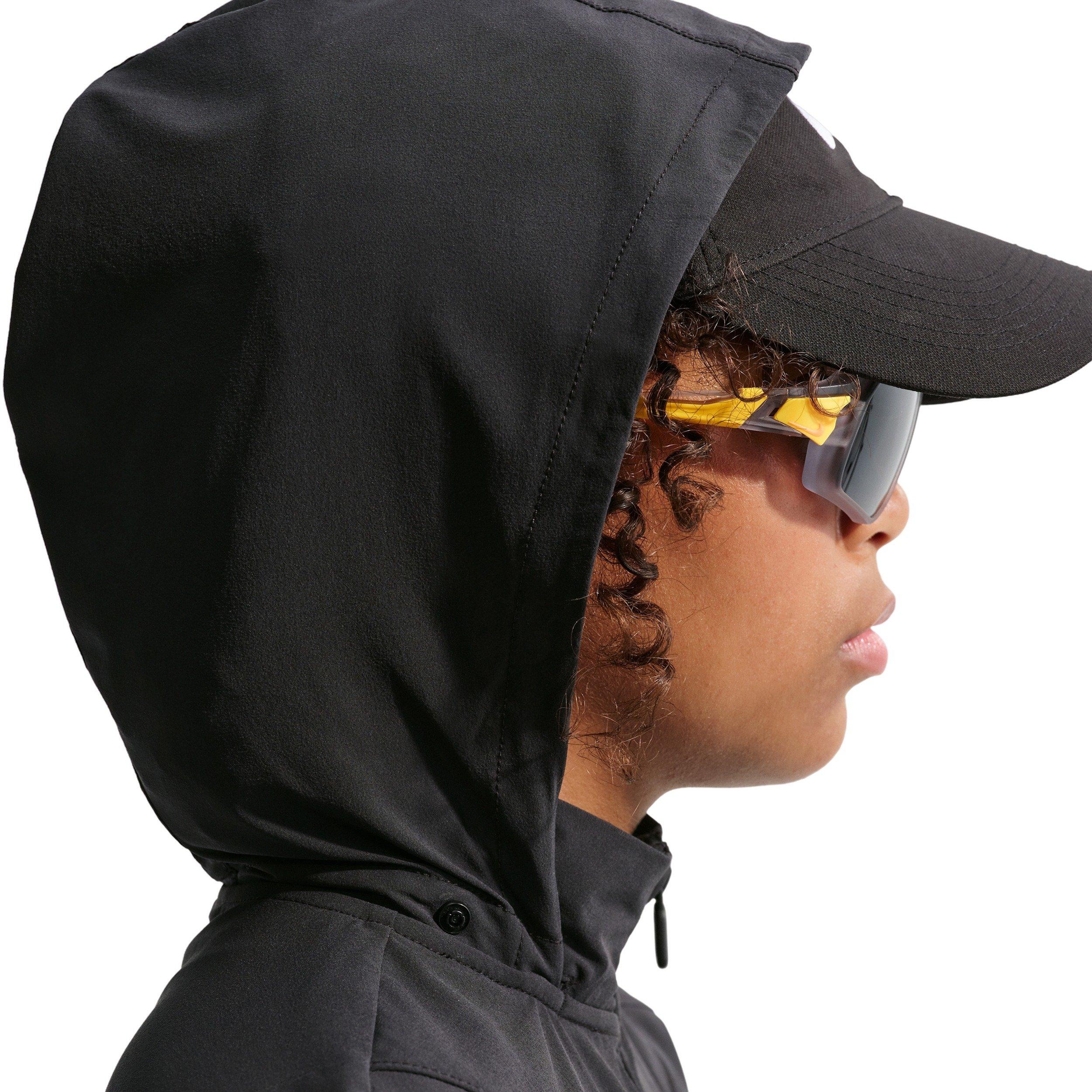 Nike Big Girls' MAVN Water-Repellent UV Woven Jacket -Black - BLACK Thumbnail View 6