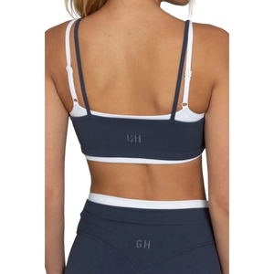 Gold Hinge Women's Double StrydeForm Crop Tank - Bluewash