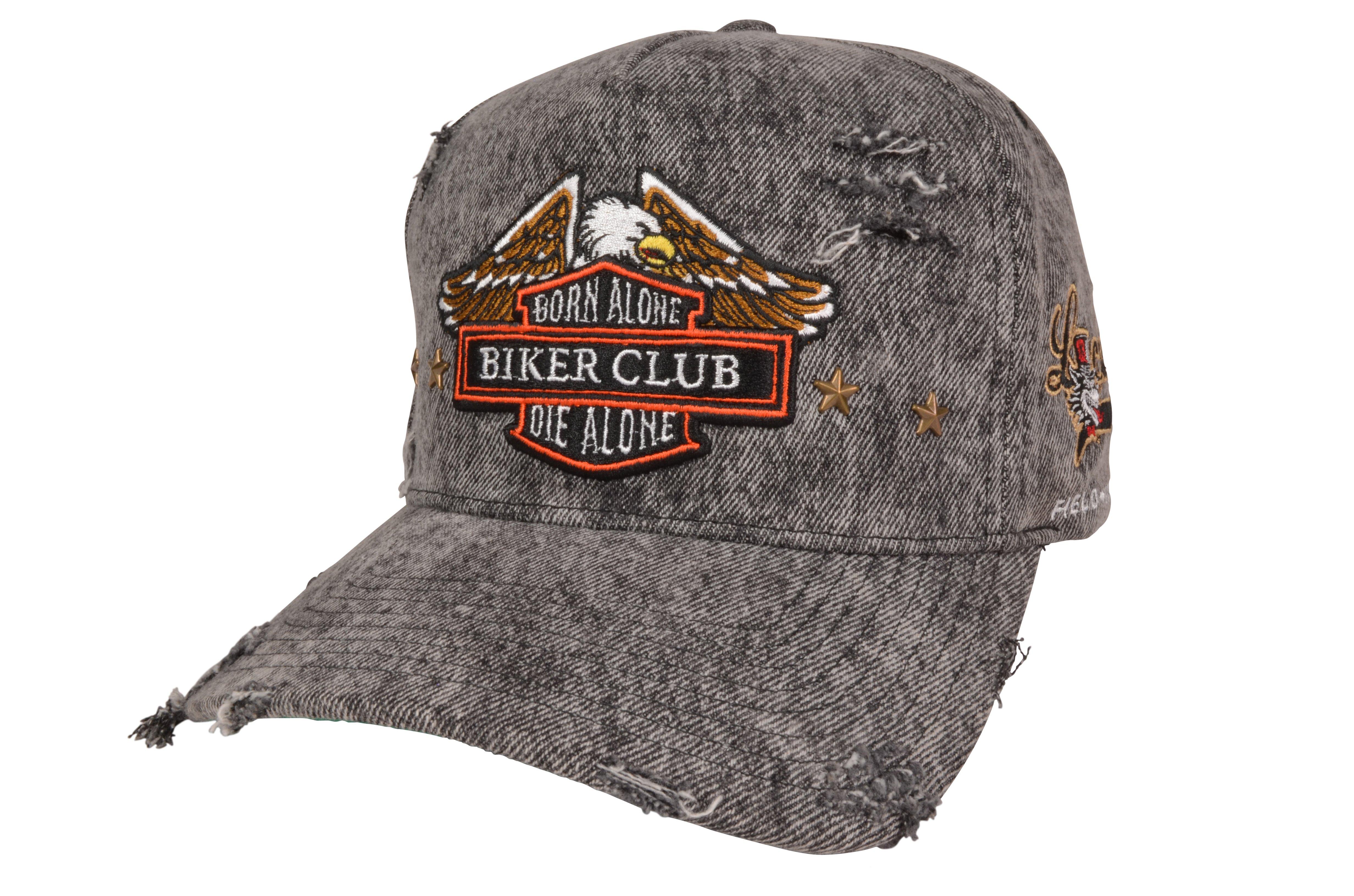 Field Grade Born Alone Die Alone Snapback Cap-Black - BLACK Thumbnail View 1