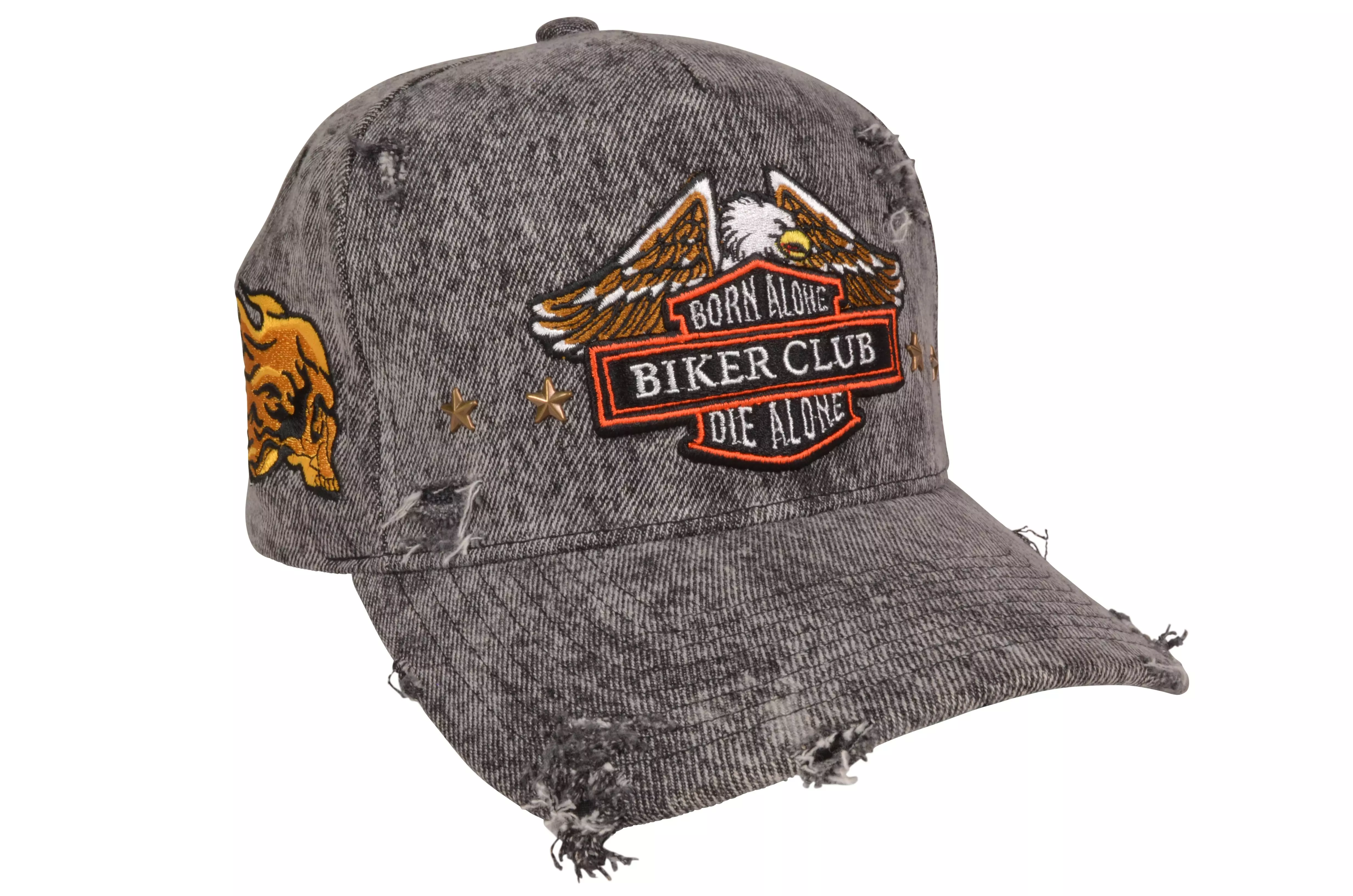 Field Grade Born Alone Die Alone Snapback Cap-Black
