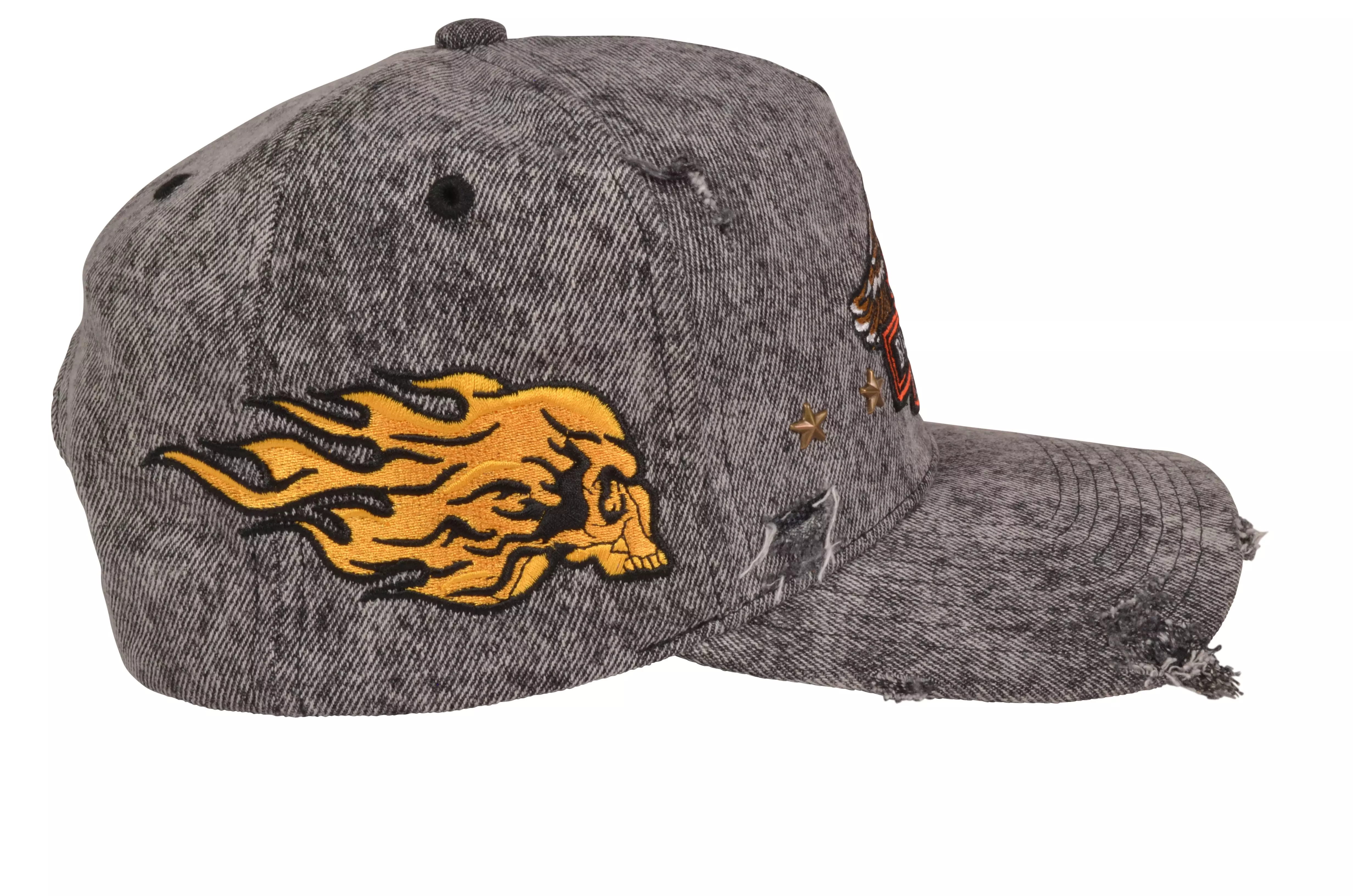 Field Grade Born Alone Die Alone Snapback Cap-Black - BLACK