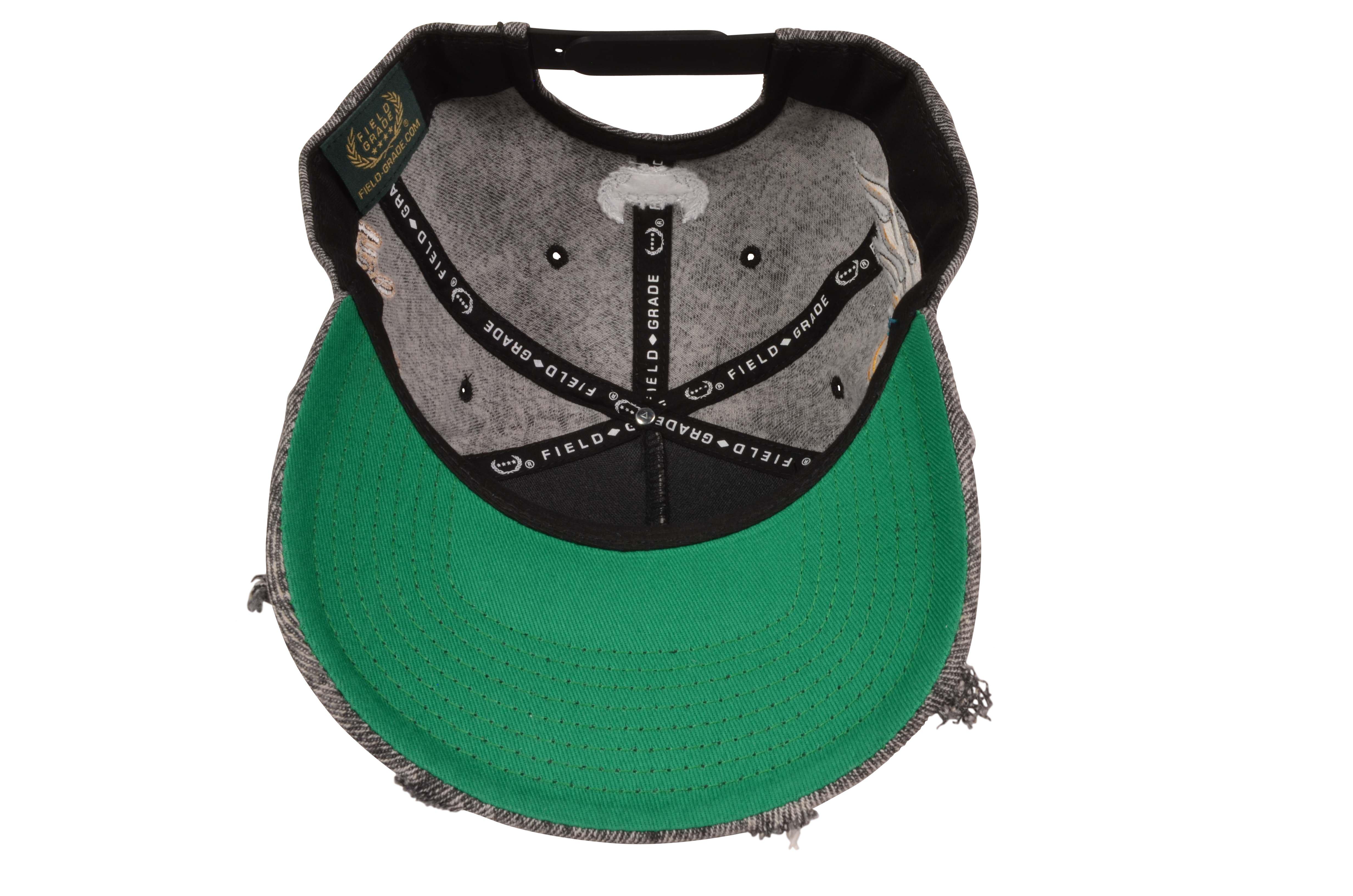 Field Grade Born Alone Die Alone Snapback Cap-Black - BLACK Thumbnail View 5