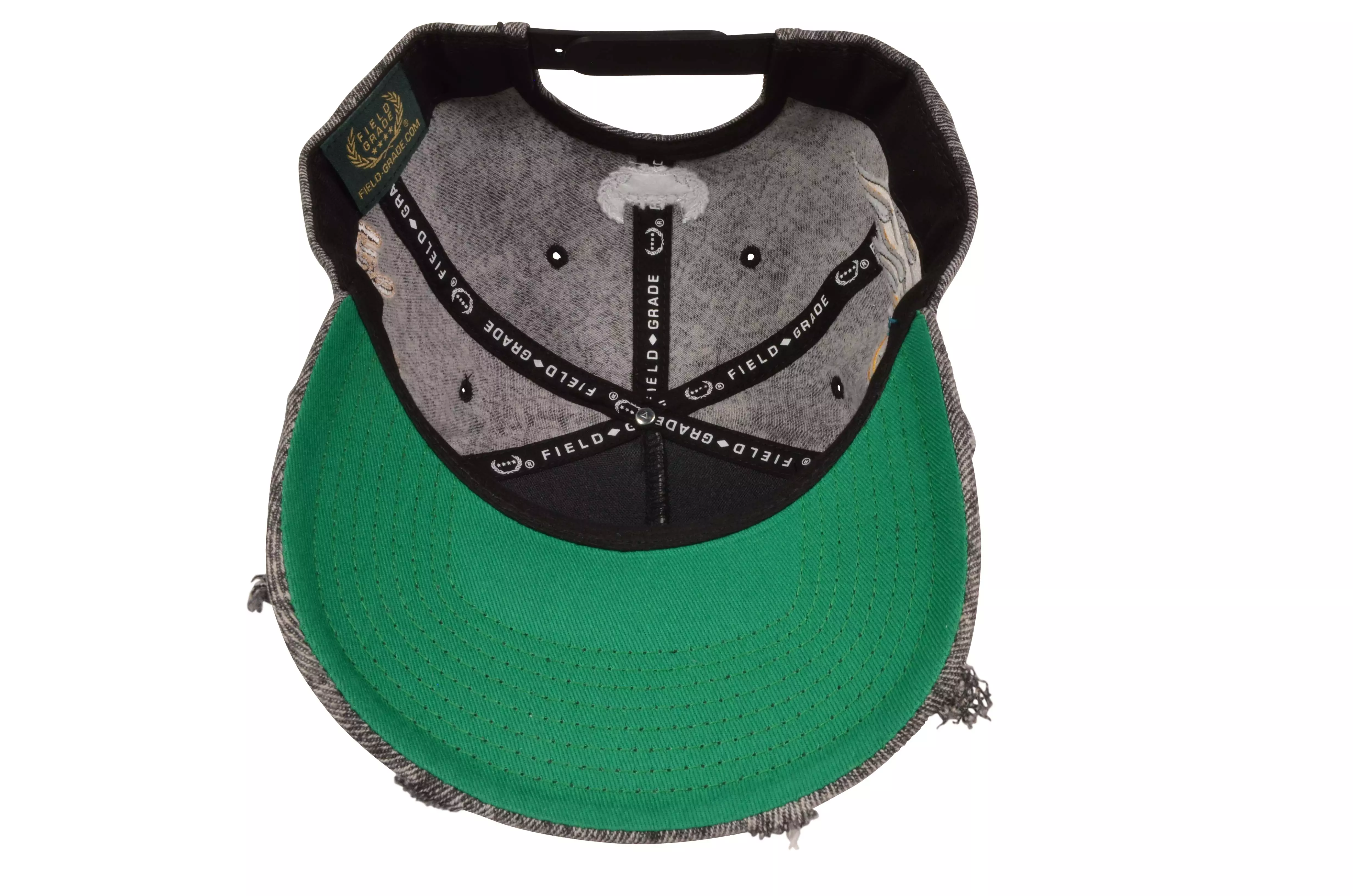 Field Grade Born Alone Die Alone Snapback Cap-Black - BLACK