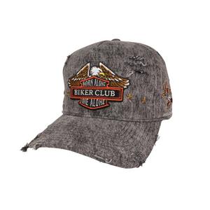 Field Grade Born Alone Die Alone Snapback Cap-Black