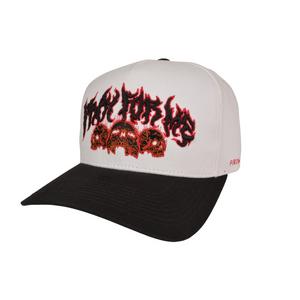 Field Grade Pray For Dead Snapback Cap-Cream