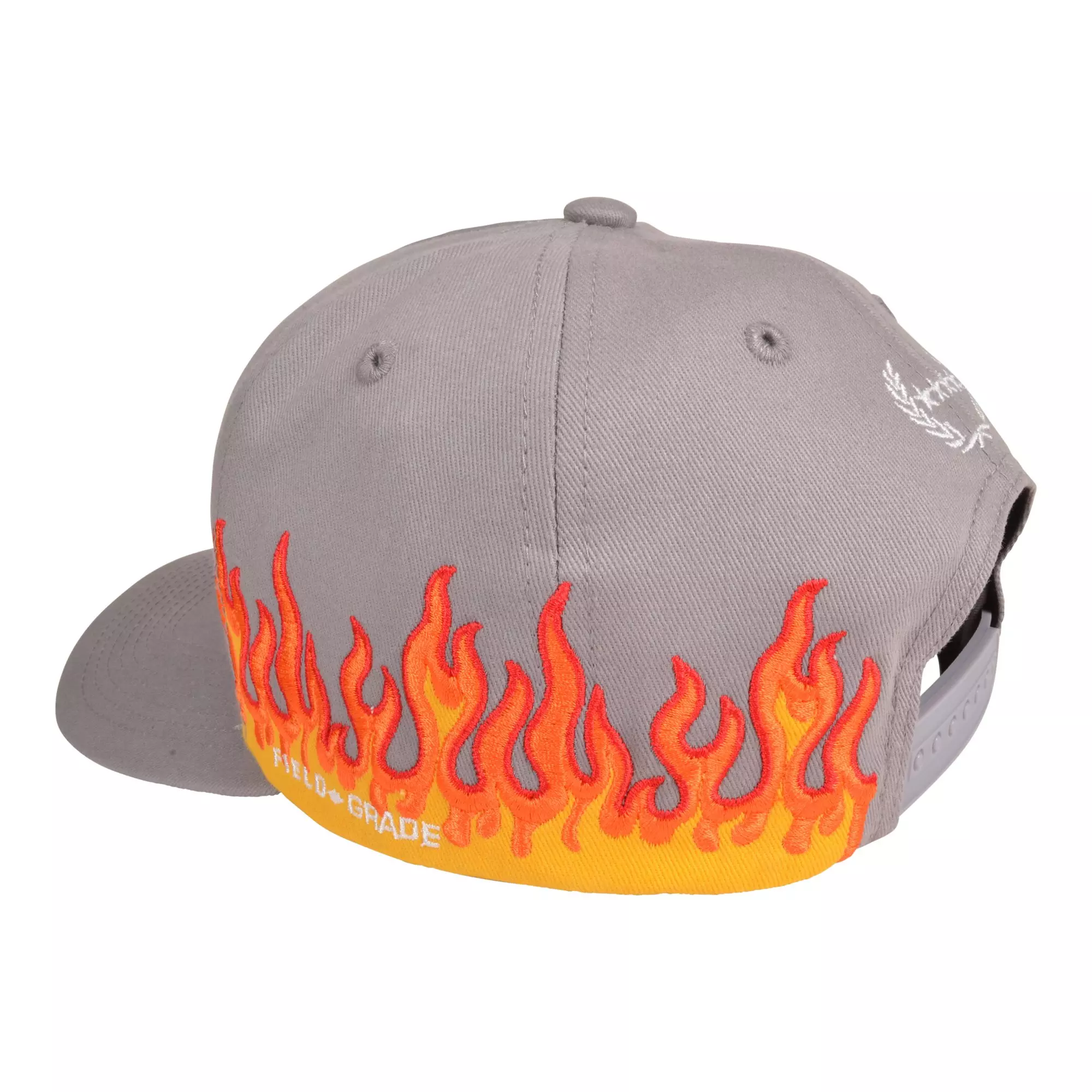 Field Grade I'm Not Everybody Flame Snapback Cap-Grey - GREY