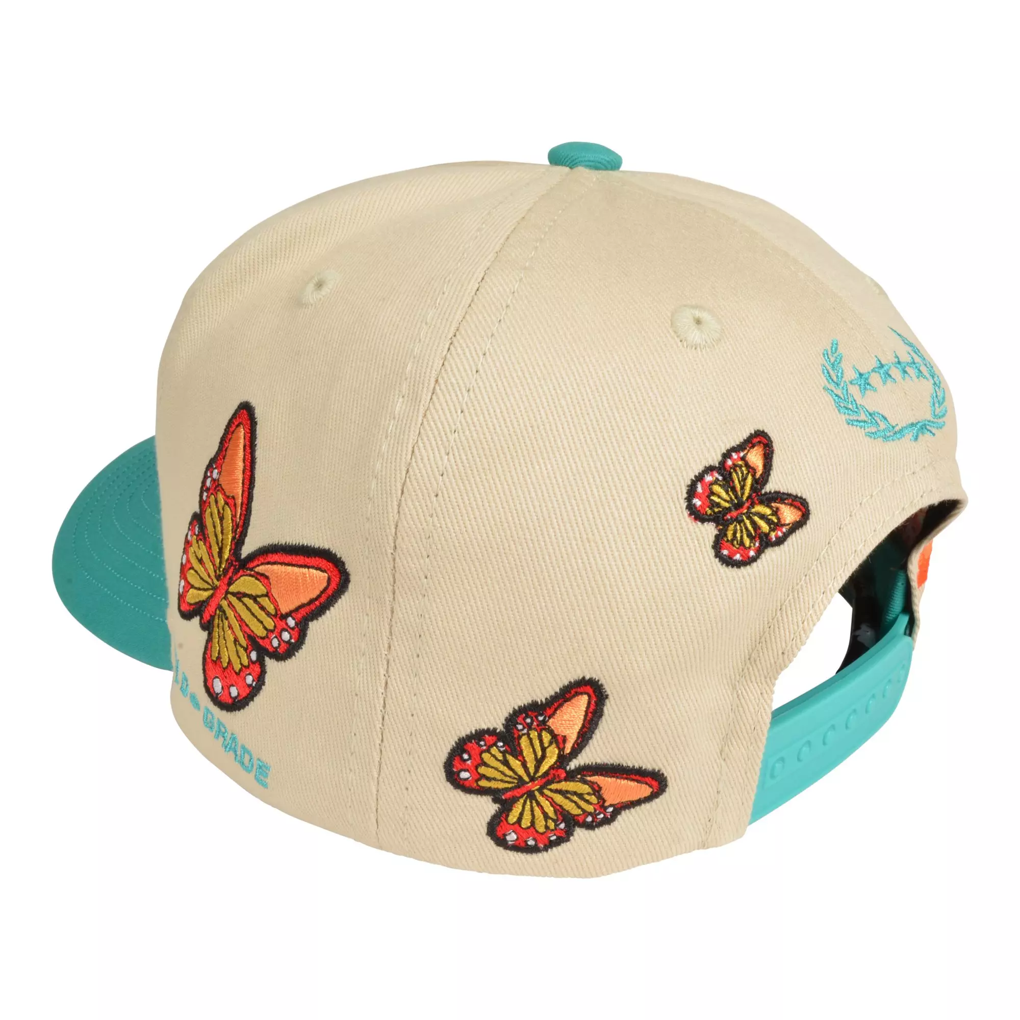 Field Grade By Any Means Snapback Cap-Cream - TEAL