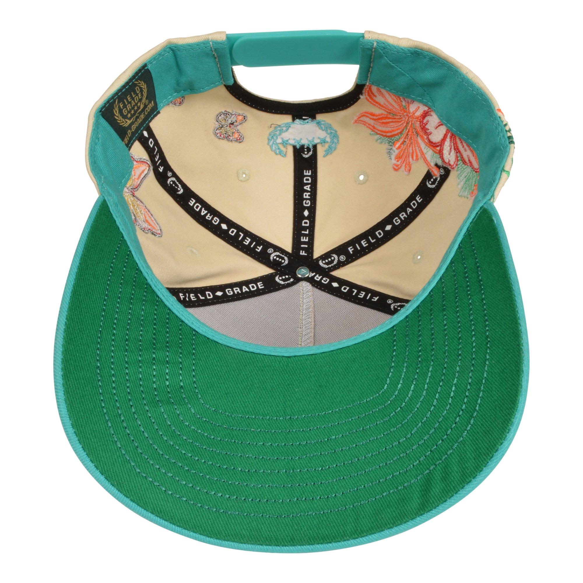 Field Grade By Any Means Snapback Cap-Cream - TEAL Thumbnail View 6