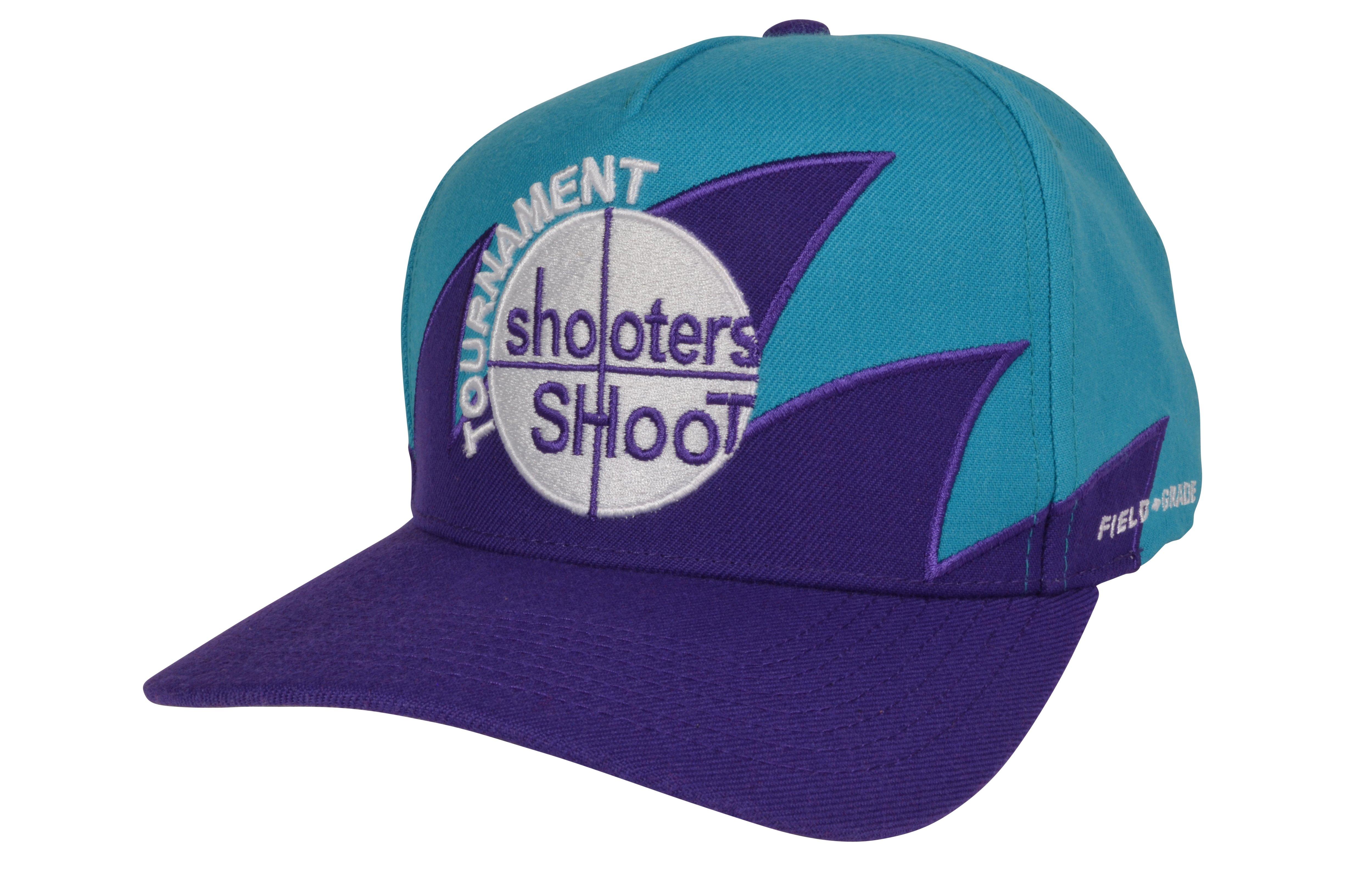 Field Grade Shooters Shoot Snapback Cap-Teal/Purple - PURPLE/TEAL Thumbnail View 1
