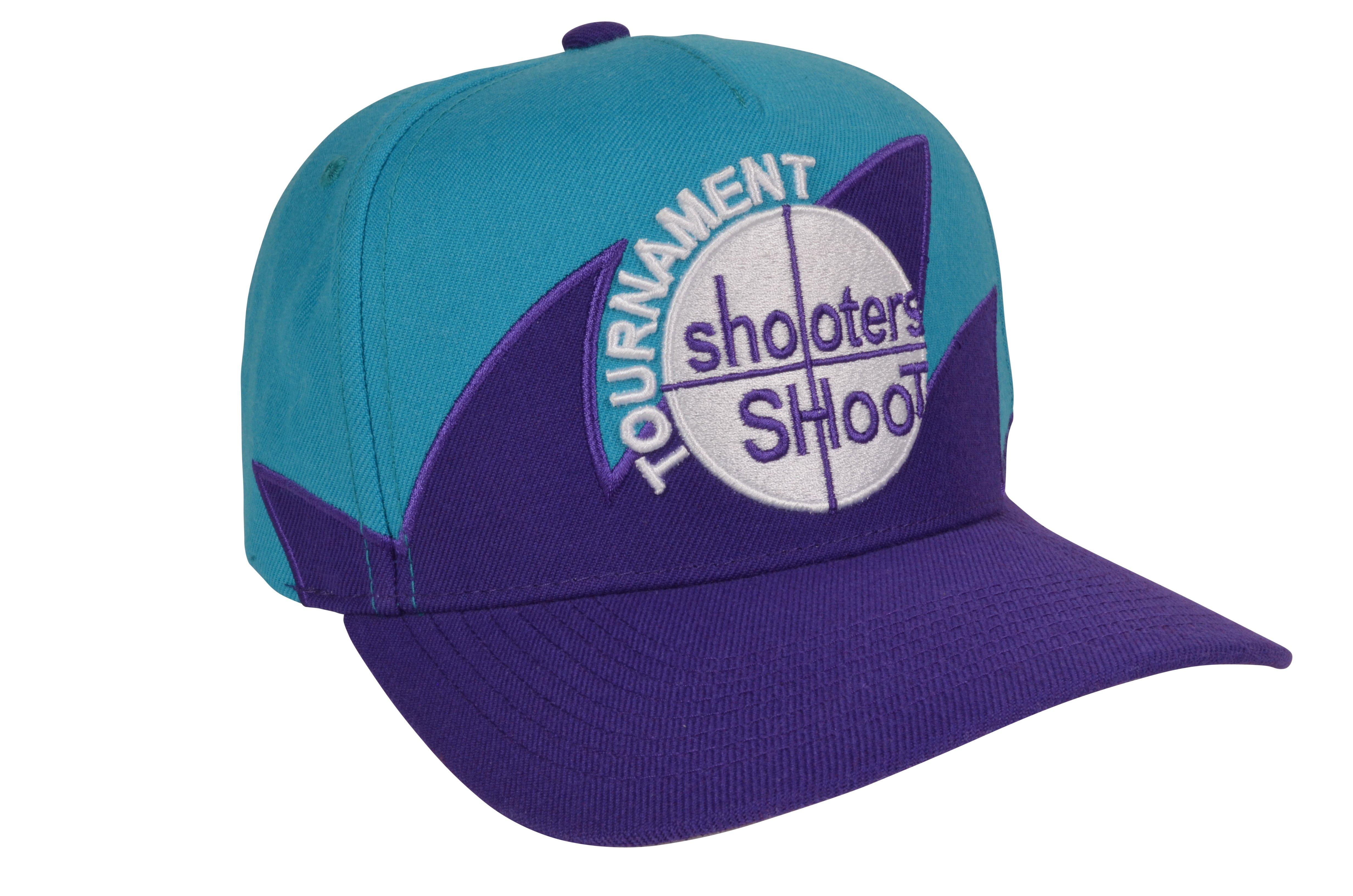 Field Grade Shooters Shoot Snapback Cap-Teal/Purple - PURPLE/TEAL Thumbnail View 2