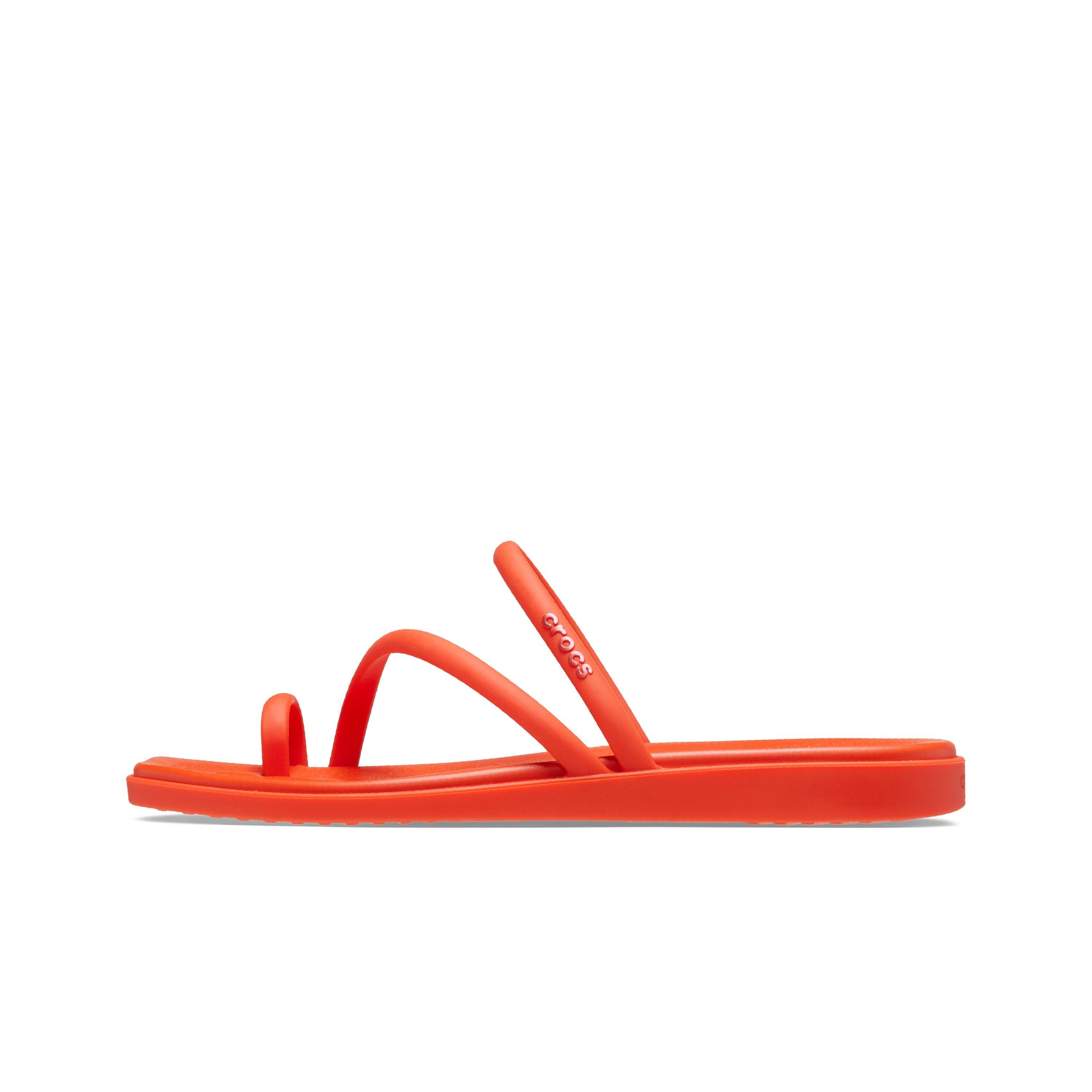 Crocs Miami Toe Loop "Lava" Women's Sandal - ORANGE Thumbnail View 2