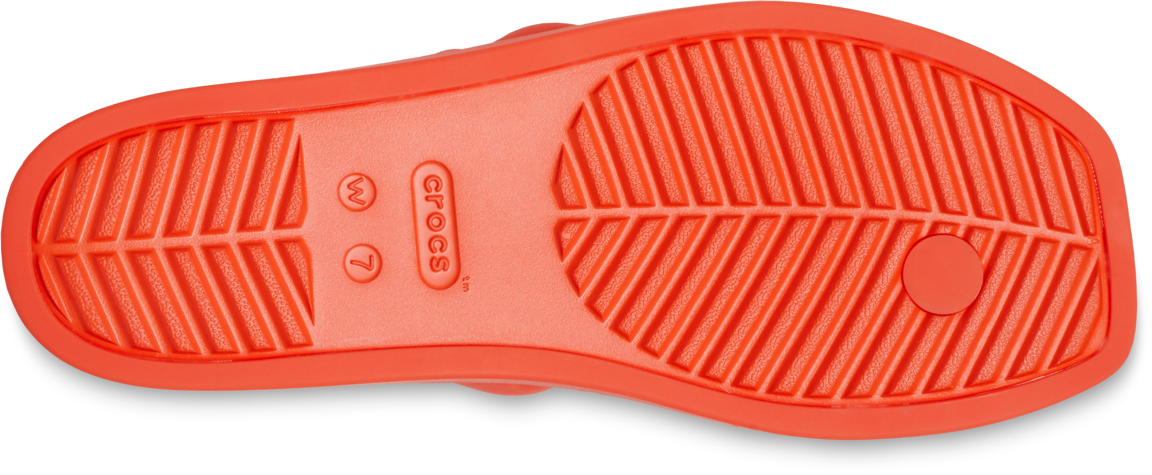 Crocs Miami Toe Loop "Lava" Women's Sandal - ORANGE Thumbnail View 6