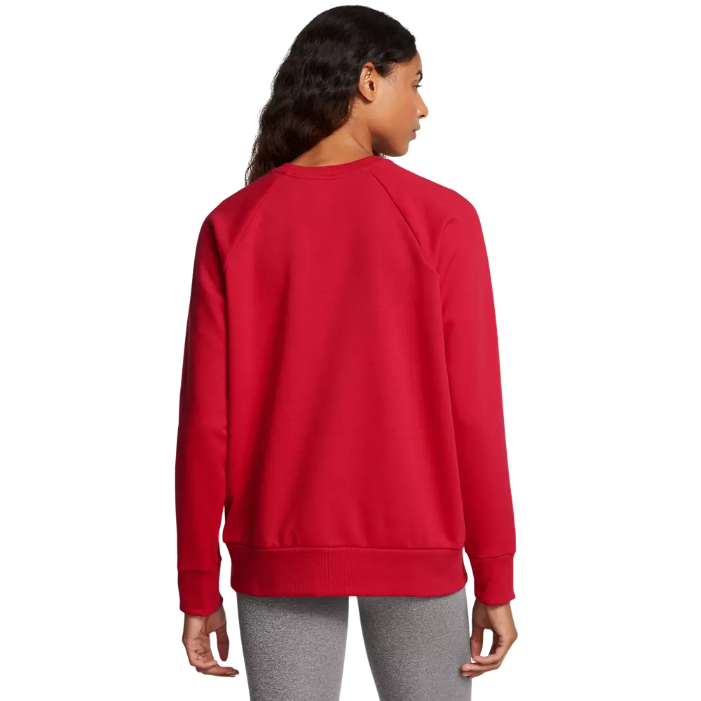 Under Armour Women's Rival Fleece Crew - RED