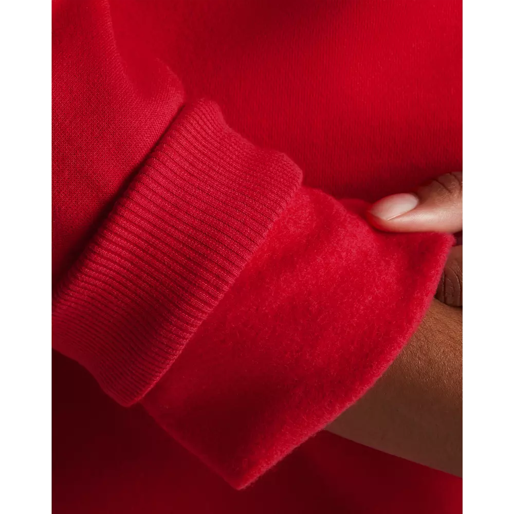 Under Armour Women's Rival Fleece Crew - RED