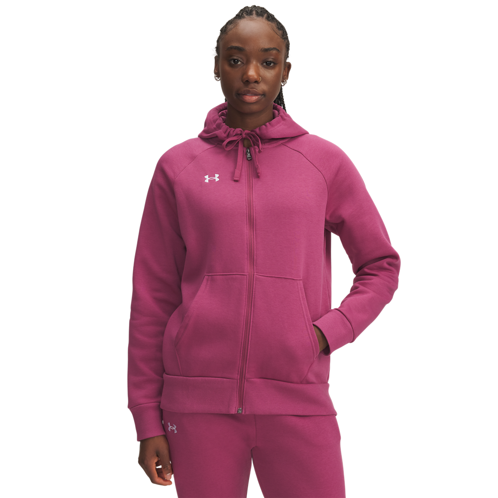Under Armour Women's Rival Fleece Full-Zip Jacket - RASBERRY Thumbnail View 1