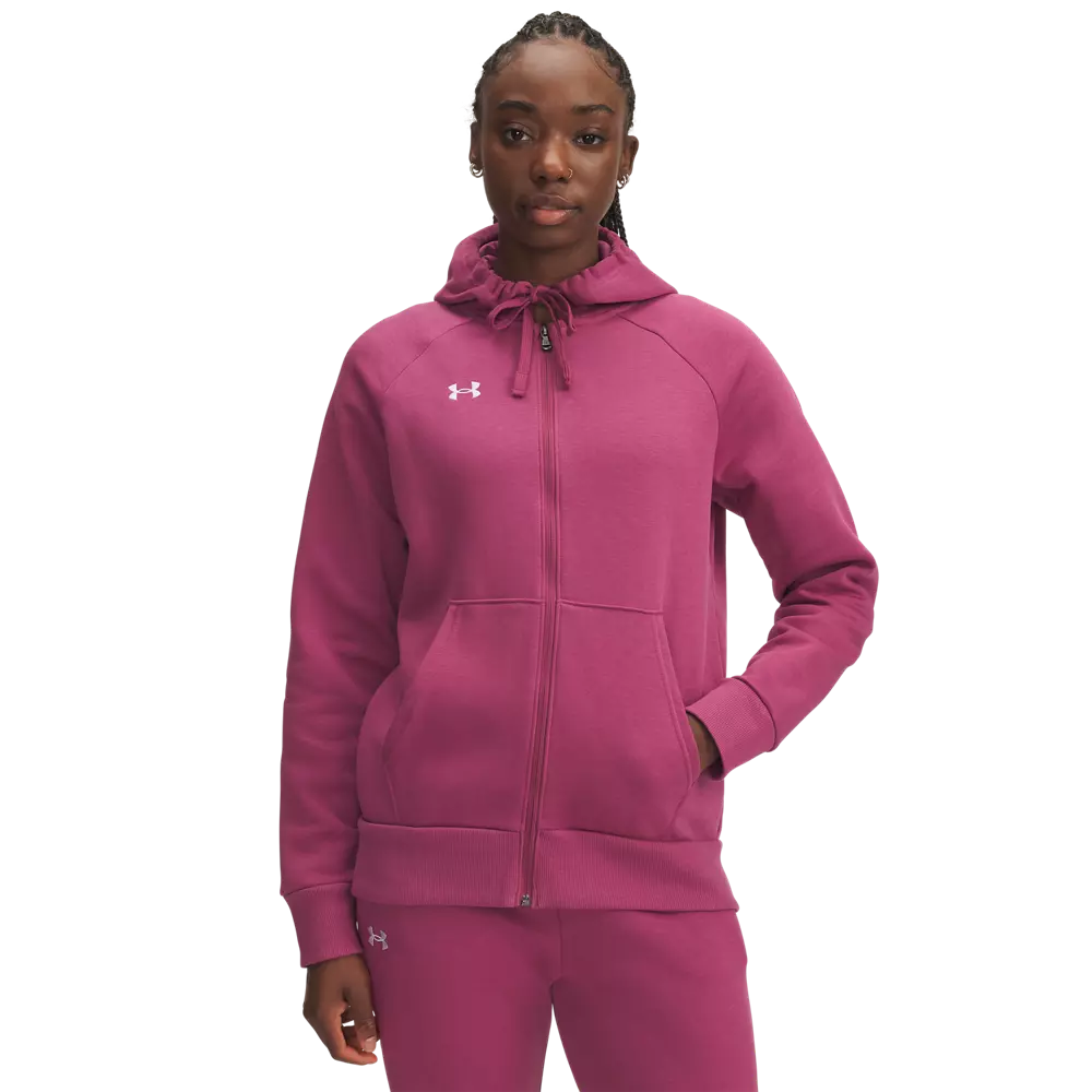 Under Armour Women's Rival Fleece Full-Zip Jacket - RASBERRY