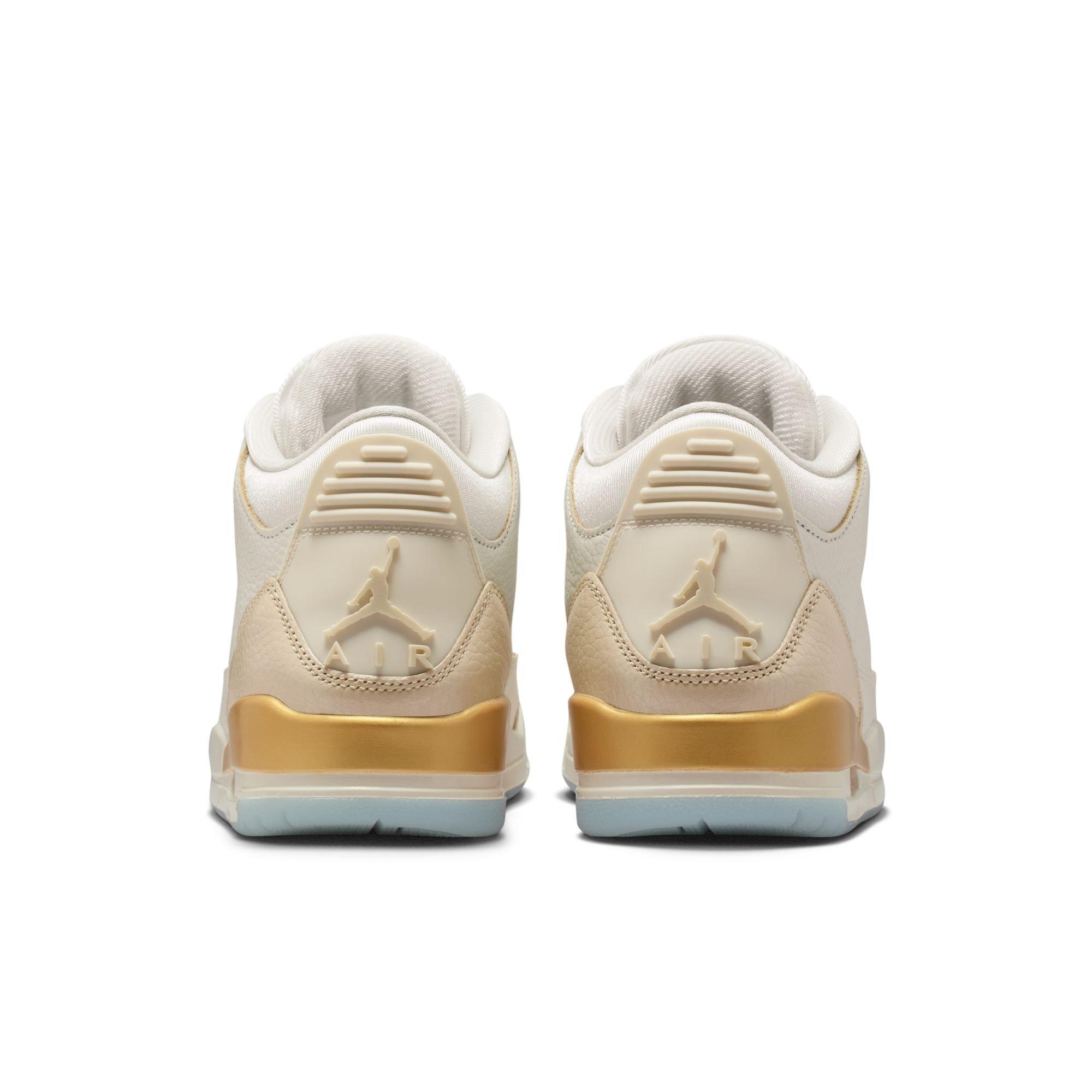 Jordan 3 Retro "Sail and Pale Ivory" Women's Shoe - SAIL/TEAM GOLD/PALE IVORY Thumbnail View 9